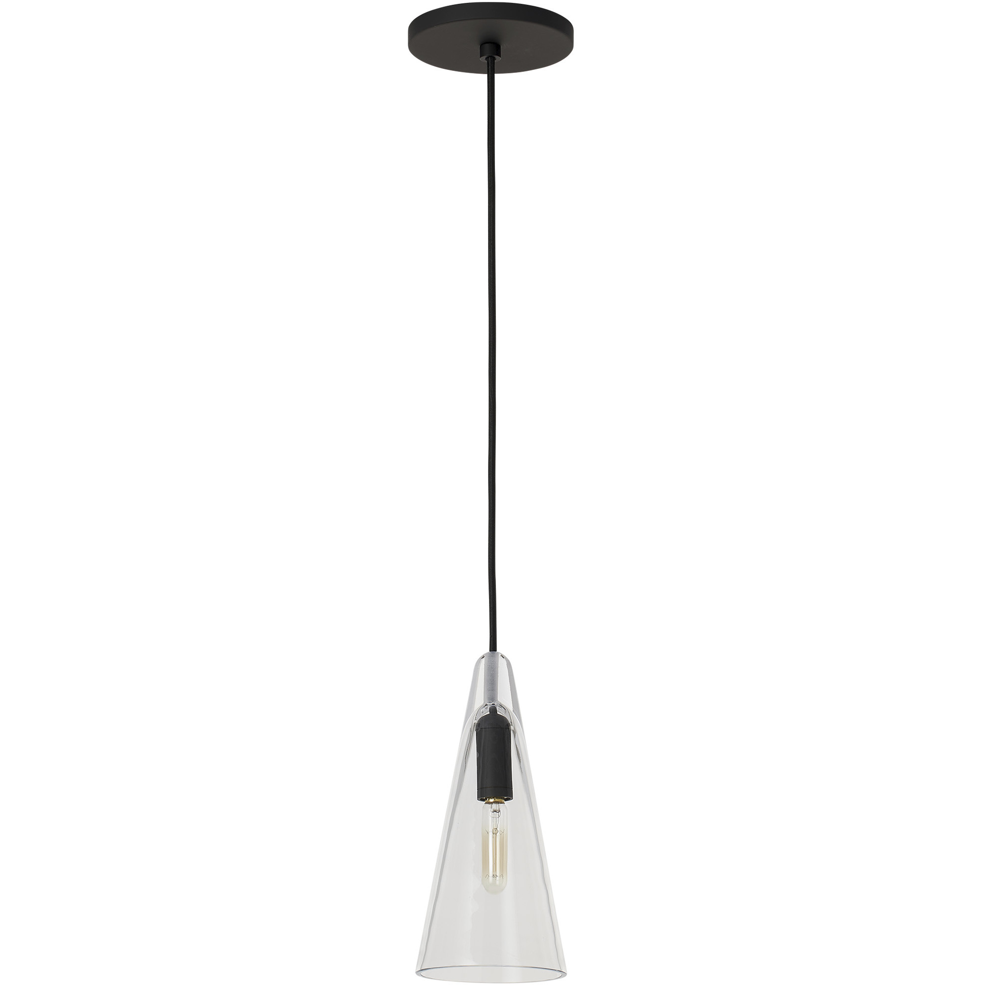 Sean Lavin Selina 1 Light 4.4 inch Nightshade Black Line-Voltage Pendant Ceiling Light in No Lamp
