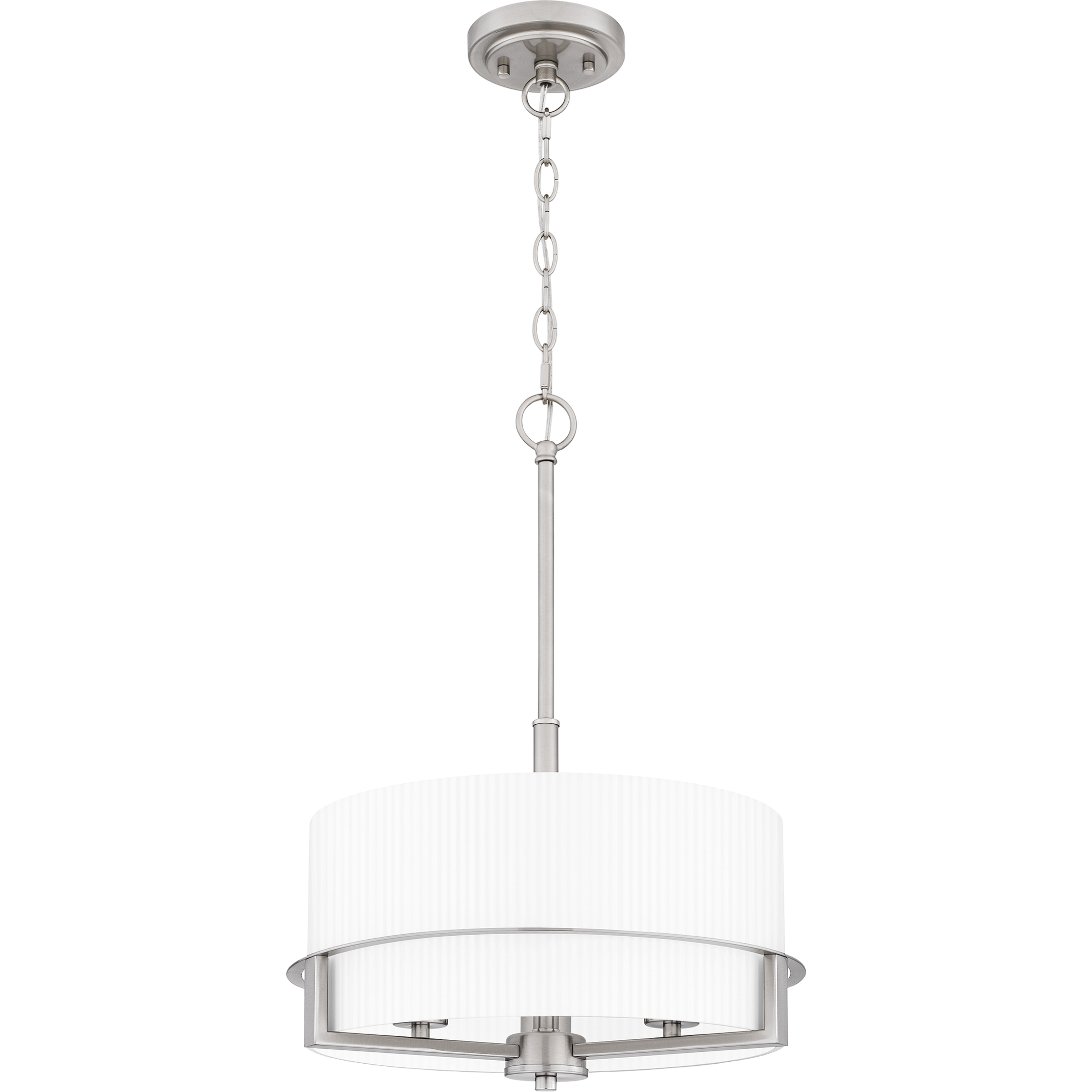 Seymour 3 Light 15 inch Brushed Nickel Pendant Ceiling Light, Large