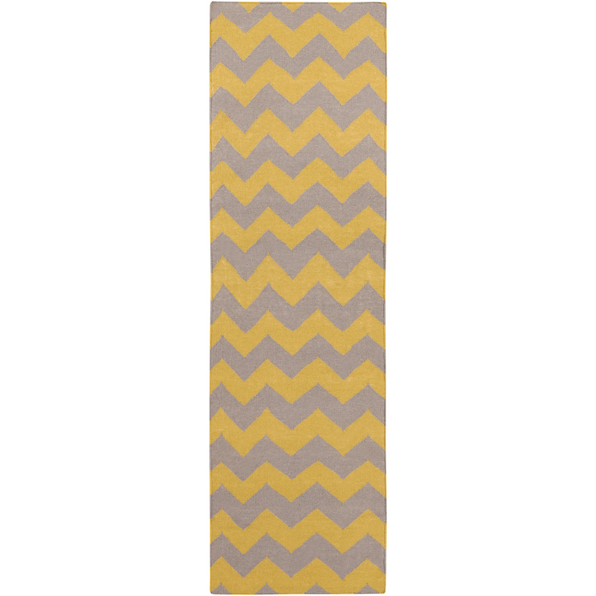 Frontier 96 X 30 inch Mustard, Taupe Rug
