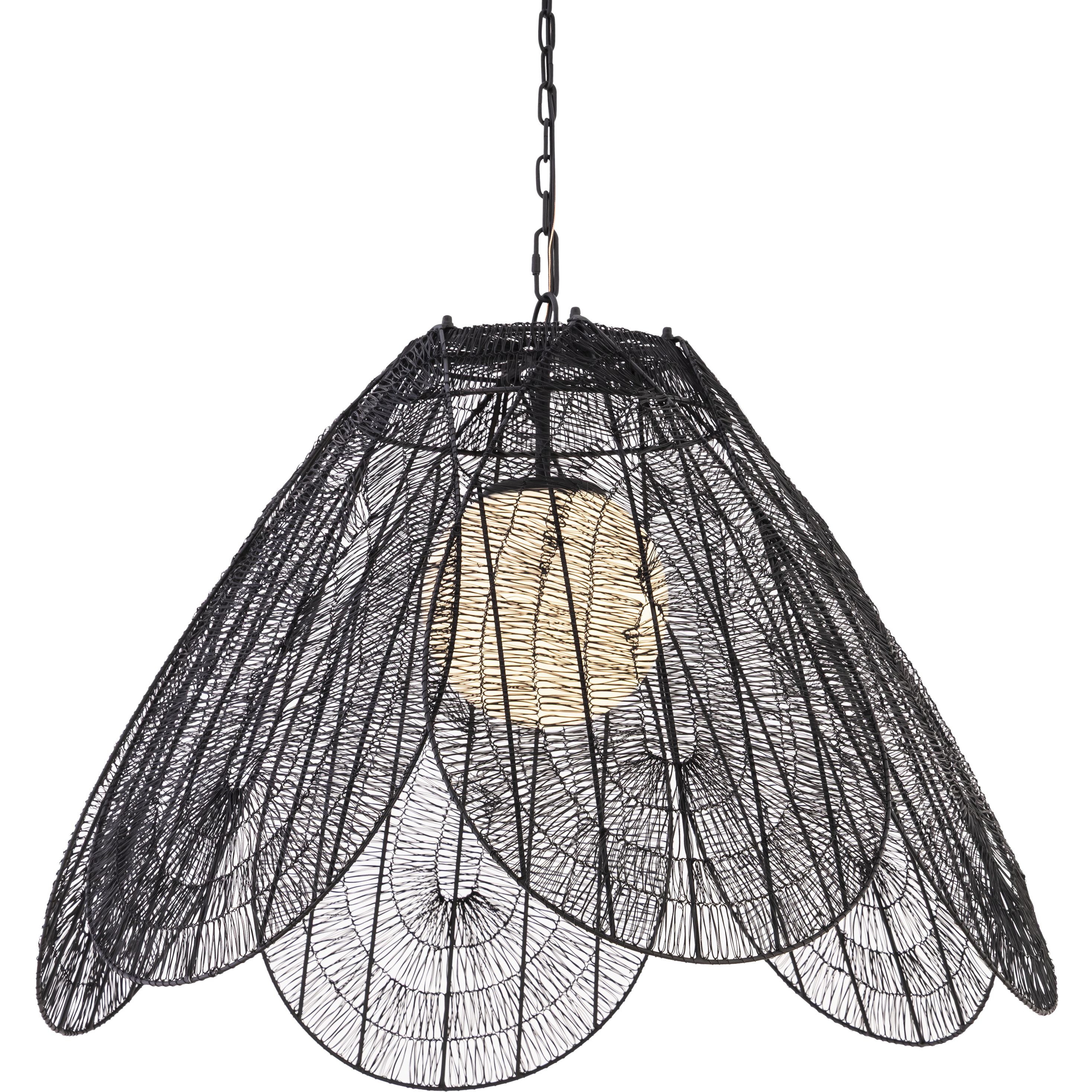 Sylari 1 Light 30 inch Dark Matte Black Pendant Ceiling Light