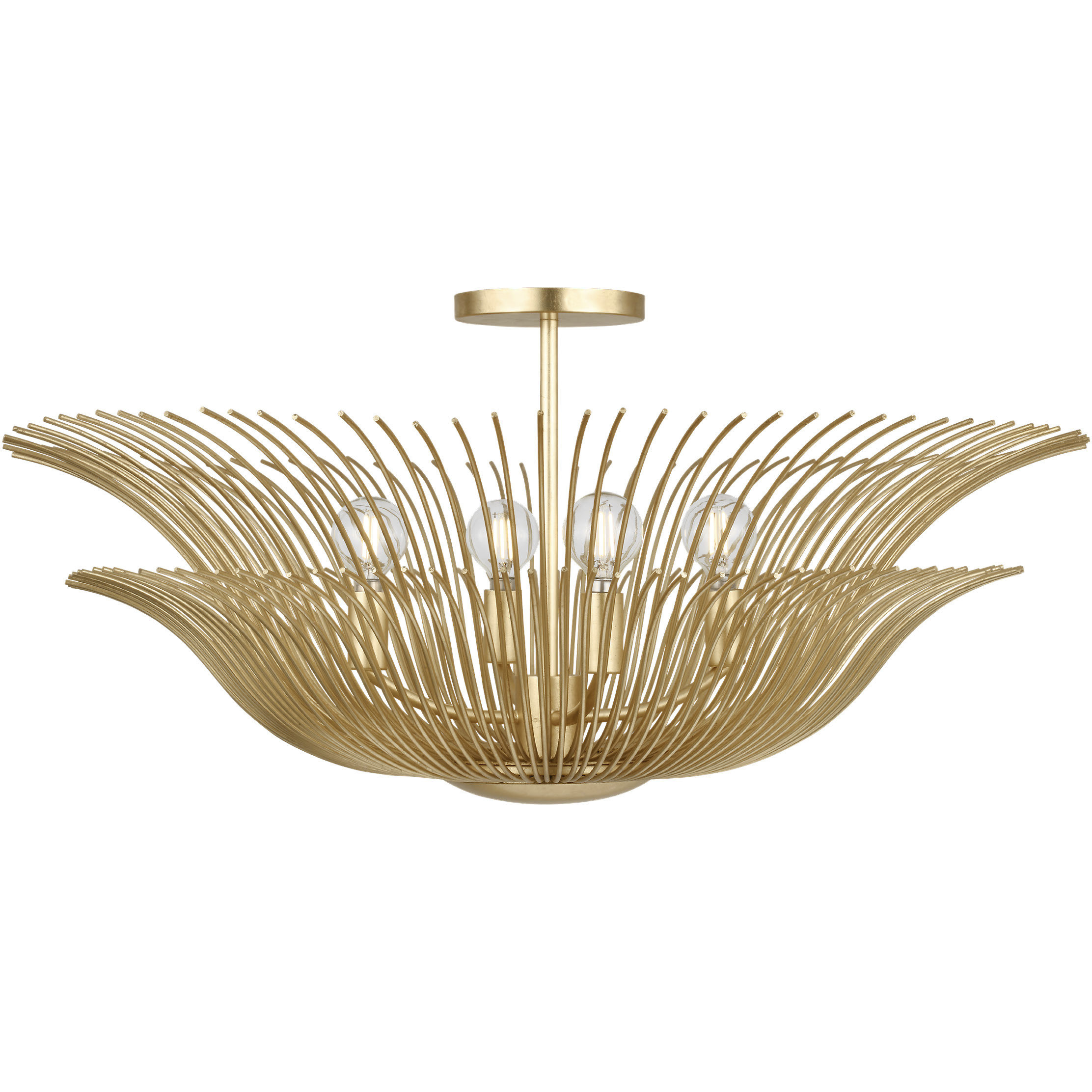 Christiane Lemieux Dorelle 4 Light 28 inch Gild Flush Mount Ceiling Light