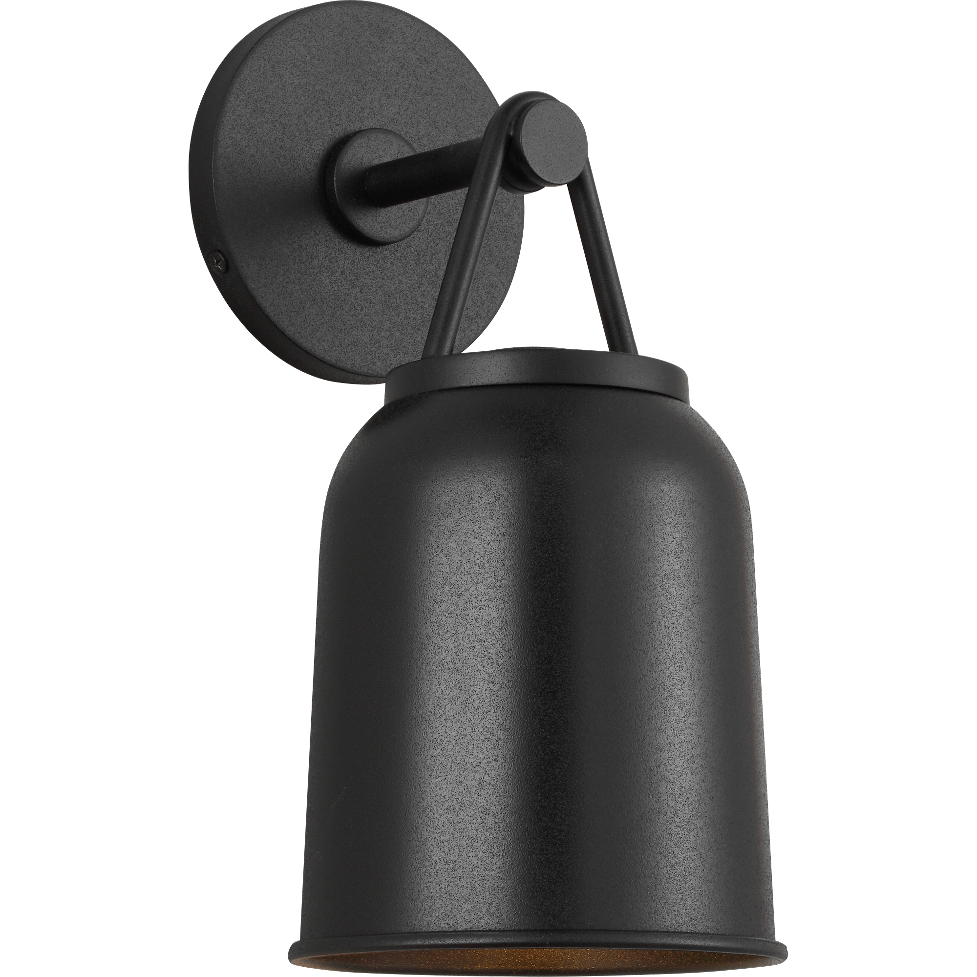 Richard June Liora 1 Light 11.13 inch Textured Black Outdoor Wall Light in Standard