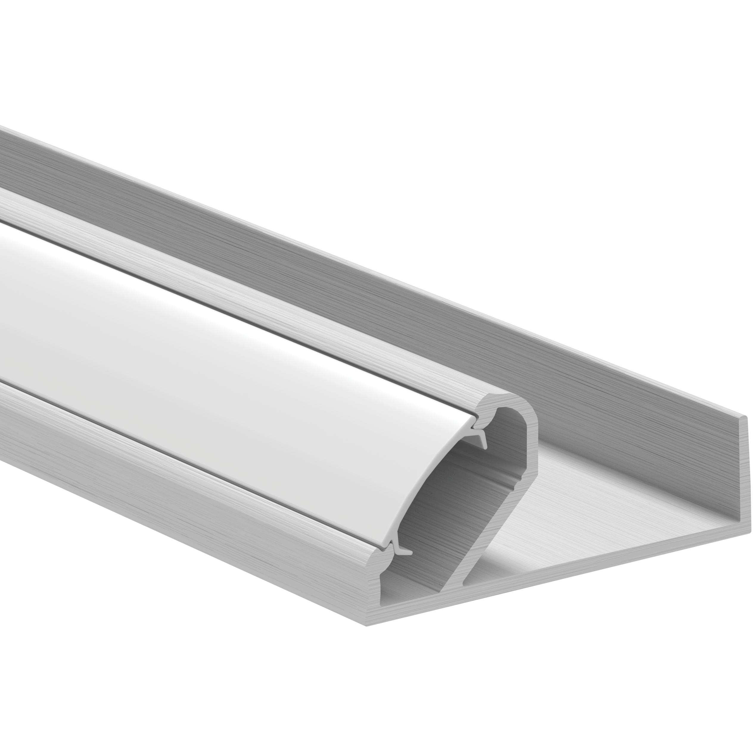 TE Series Silver 48 inch Shelf Extrusion Kit
