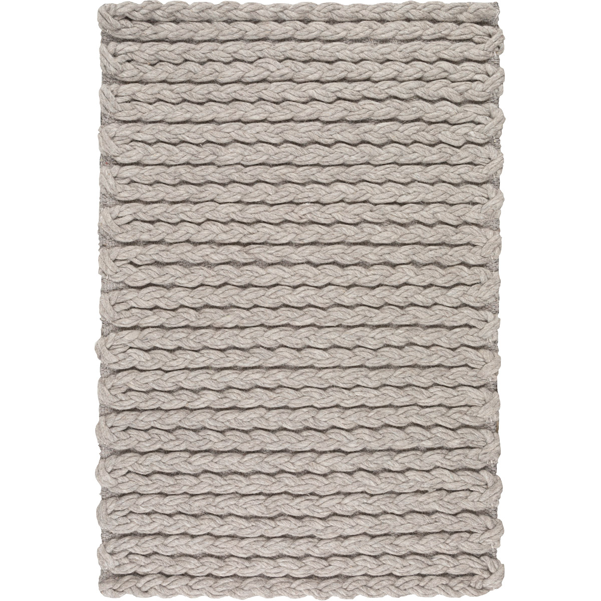 Yukon 36 X 24 inch Light Gray Rugs, Wool