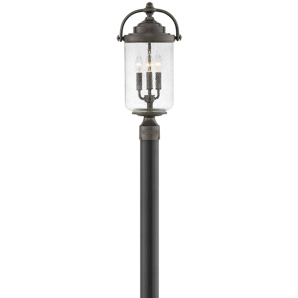 Coastal Elements Willoughby 3 Light 20.75 inch Oil Rubbed Bronze Outdoor Post Mount Lantern