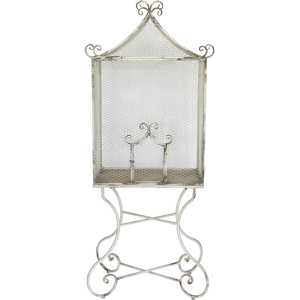 Anita Distressed White Greenhouse