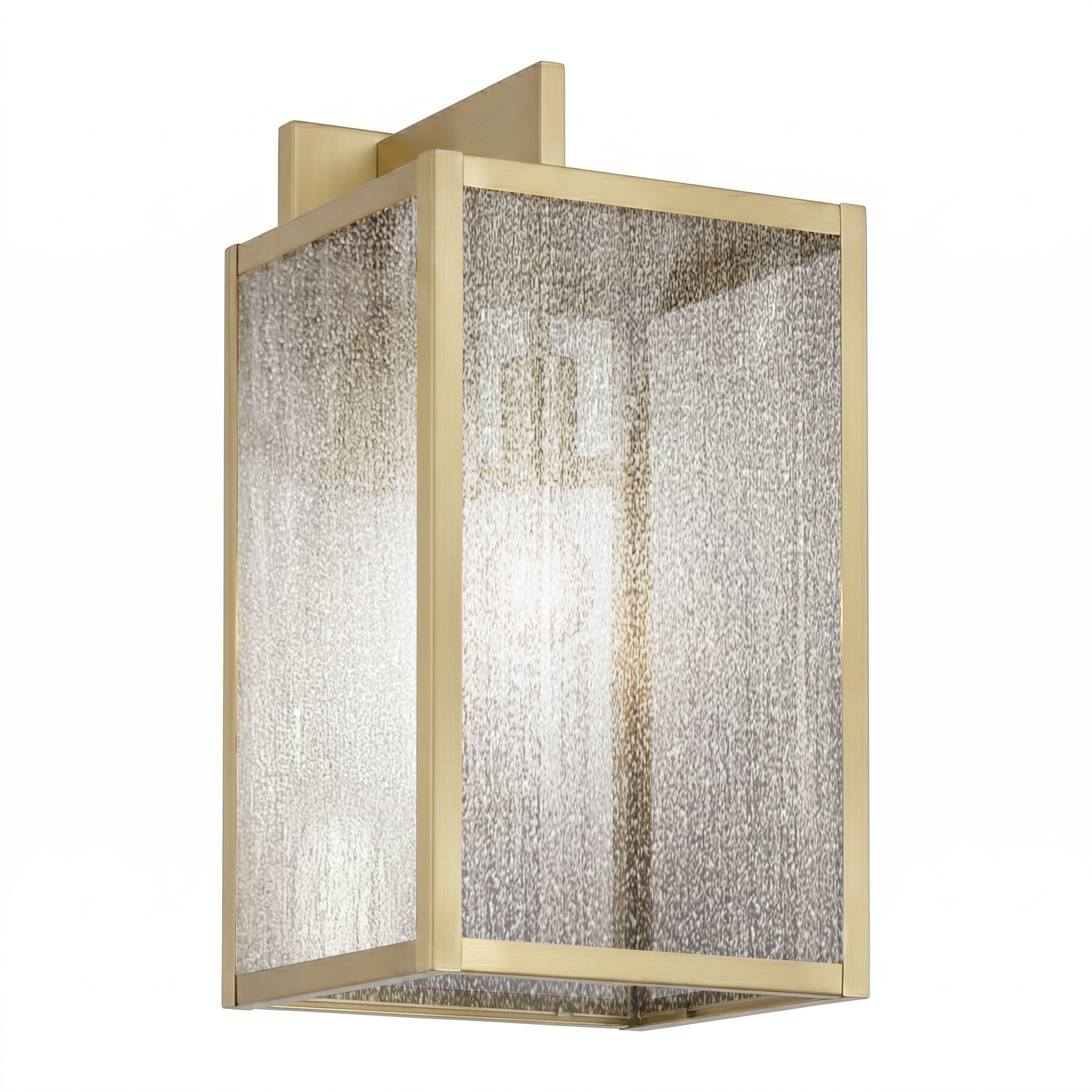 Westbrook 1 Light 17.75 inch Antique Brass Outdoor Sconce in Seedy Glass, Brass Traditions by Innovations Lighting
