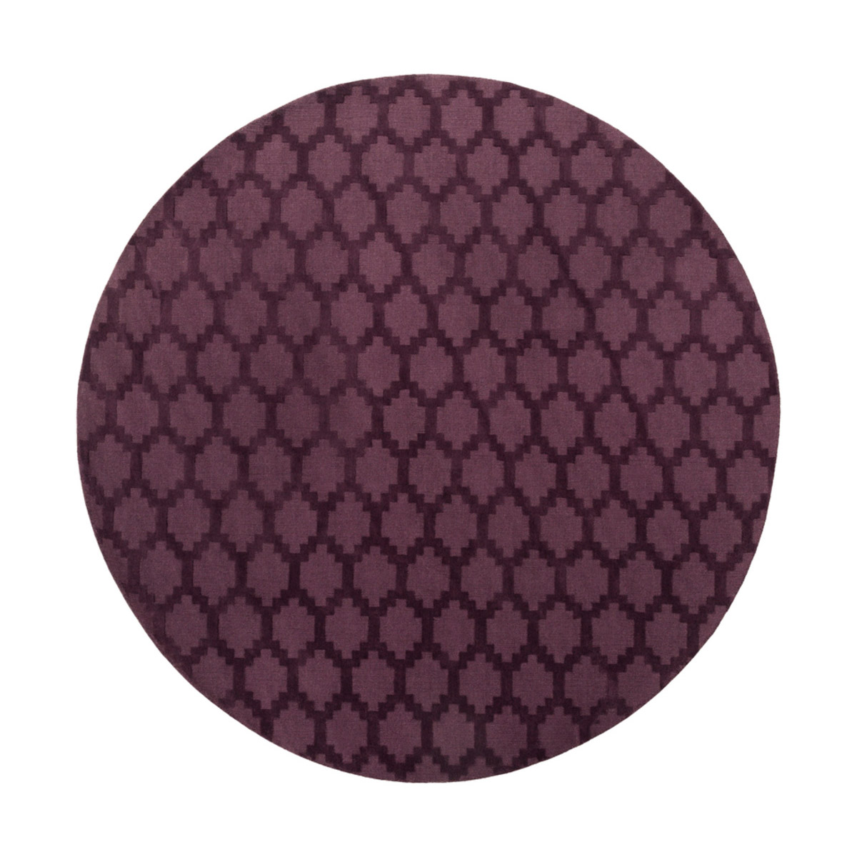Metro 72 X 72 inch Dark Purple Indoor Area Rug, Round