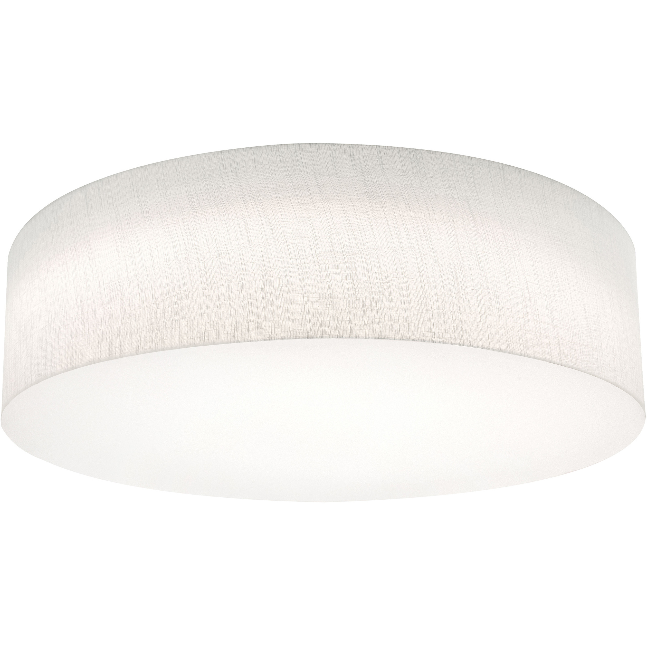 Anton 3 Light 24 inch Linen White Flush Mount Ceiling Light in Incandescent