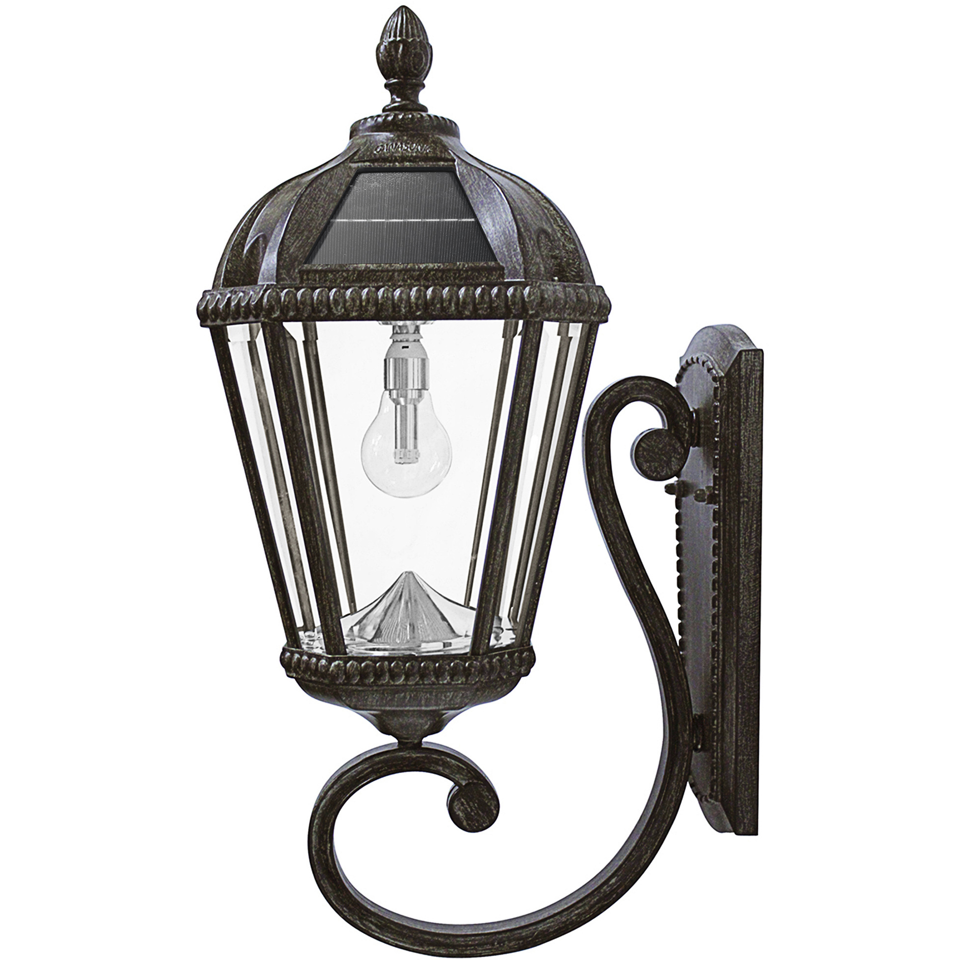 Royal LED 21 inch Weathered Bronze Outdoor Wall Sconce, Solar
