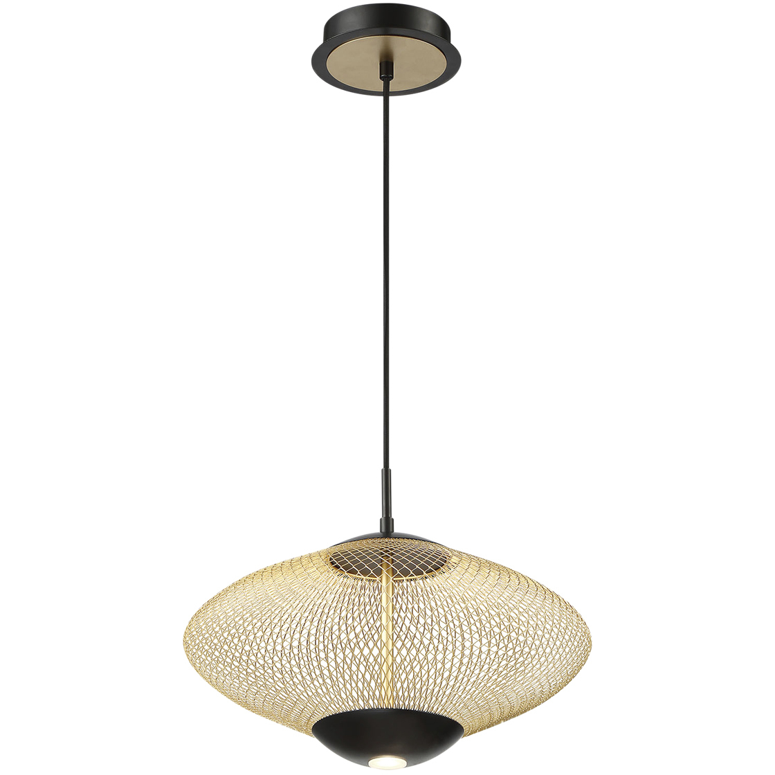 Park LED 14.25 inch Black Pendant Ceiling Light, Small