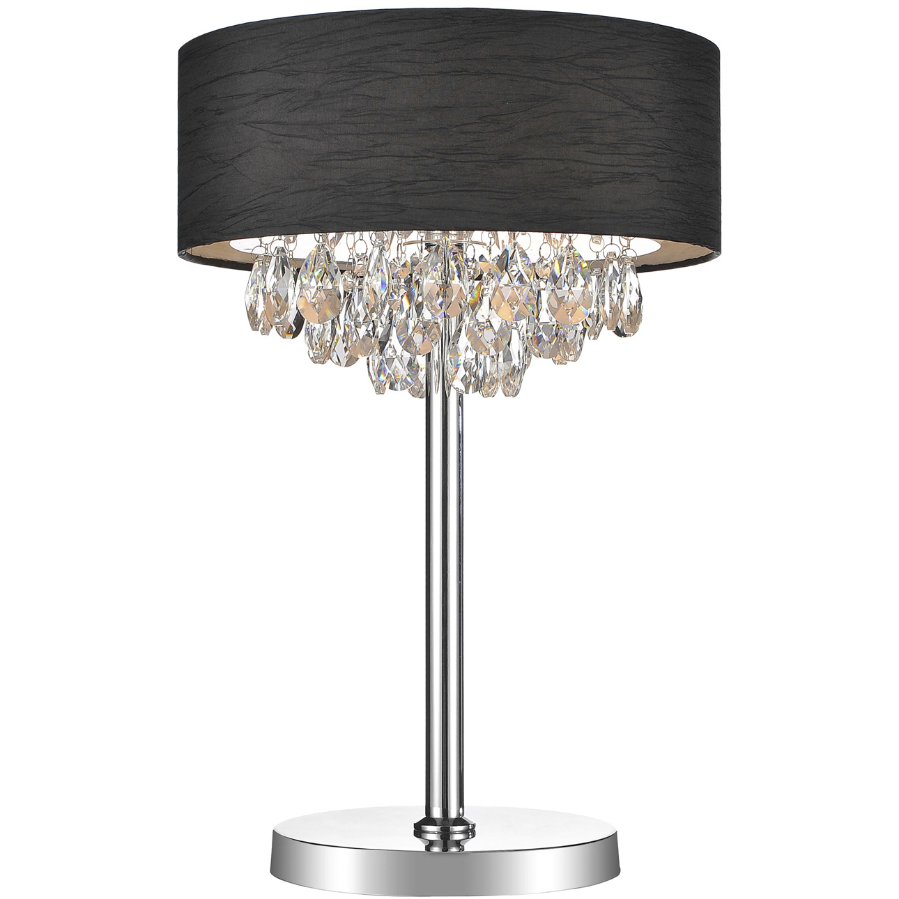 Dash 20 inch 60.00 watt Chrome Table Lamp Portable Light in Black