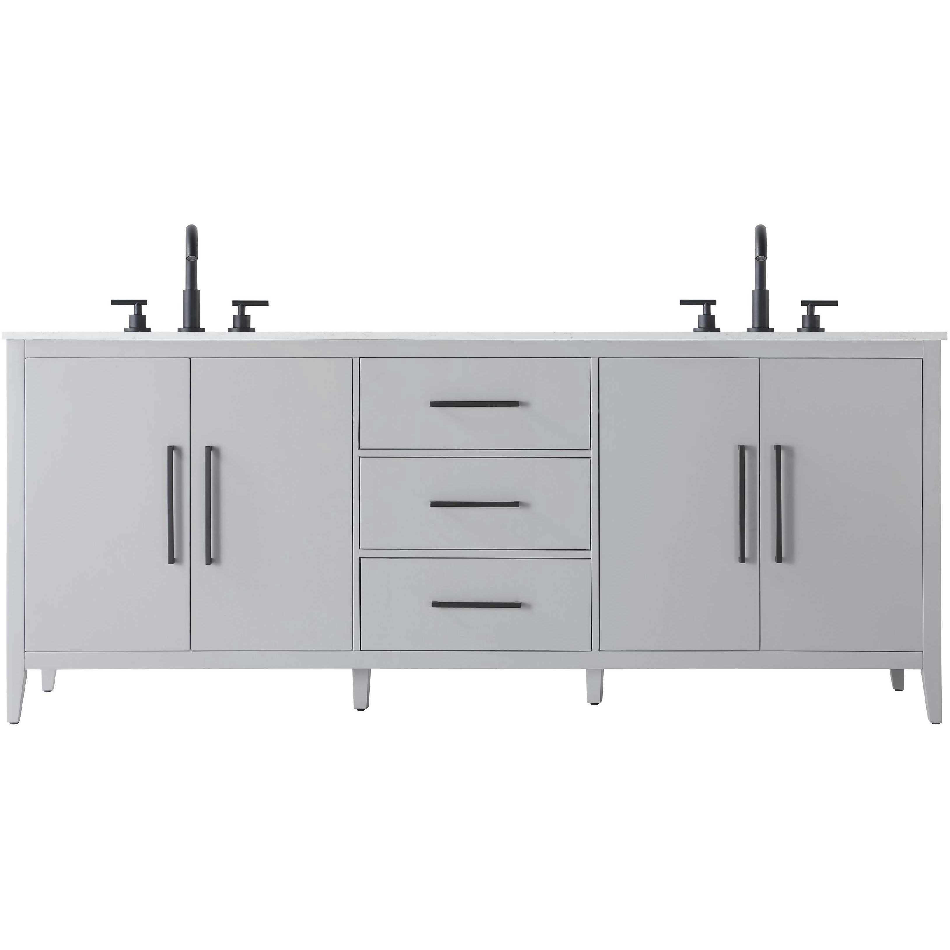 Millie 84 X 35 inch Grey Bathroom Vanity Cabinet