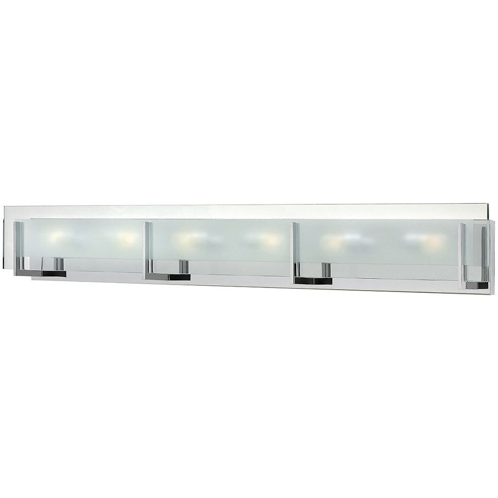 Latitude 6 Light 38 inch Chrome Vanity Light Wall Light