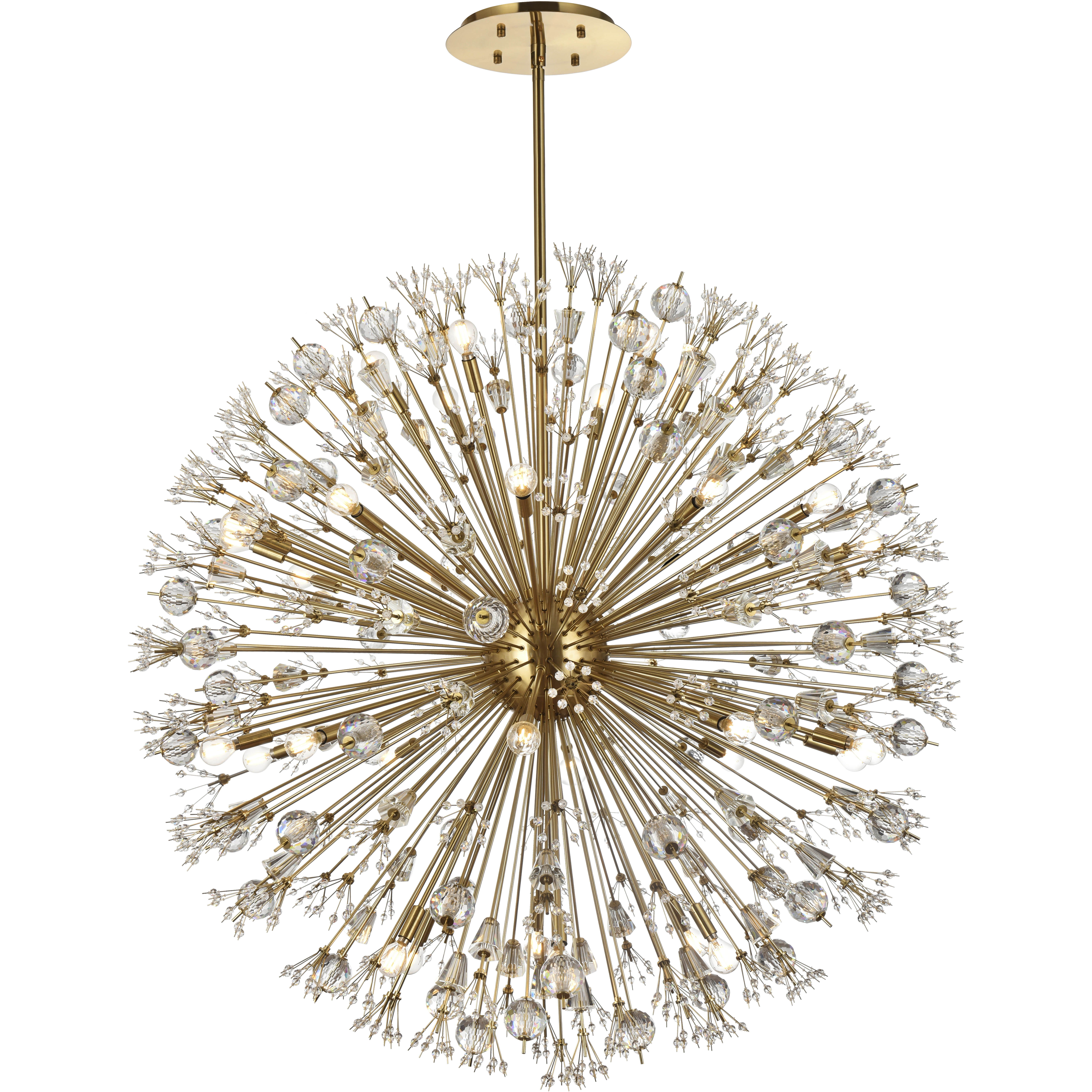 Vera 34 Light 50 inch Gold Pendant Ceiling Light