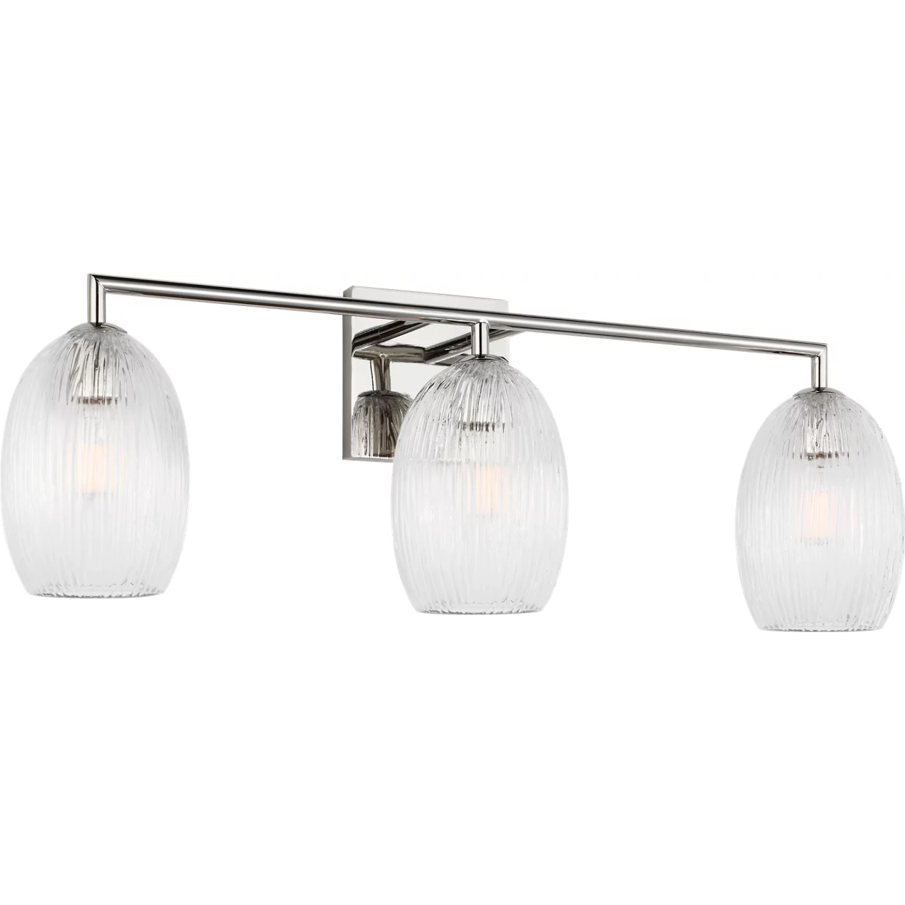 HABLE Serafina 3 Light 27 inch Polished Nickel Bath Vanity Wall Light