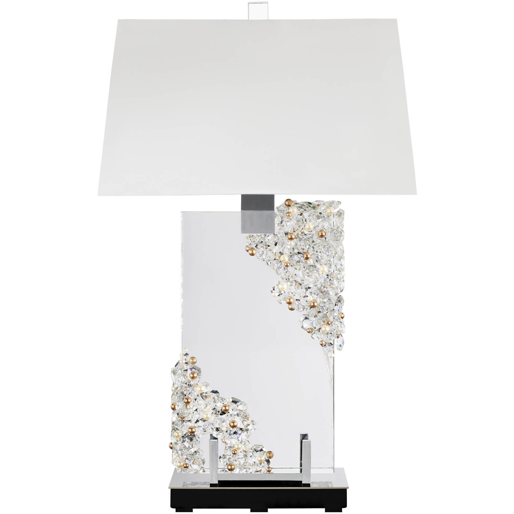 Forever Auroa 30.6 inch 7 watt Polished Chrome Table Lamp Portable Light