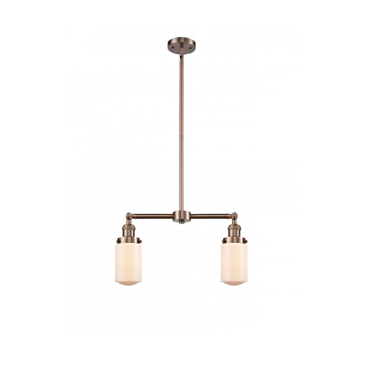 Franklin Restoration Dover LED 21 inch Antique Copper Chandelier Ceiling Light in Matte White Glass, Franklin Restoration