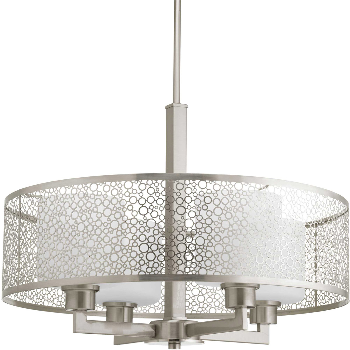 Mingle 4 Light 21 inch Brushed Nickel Pendant Ceiling Light
