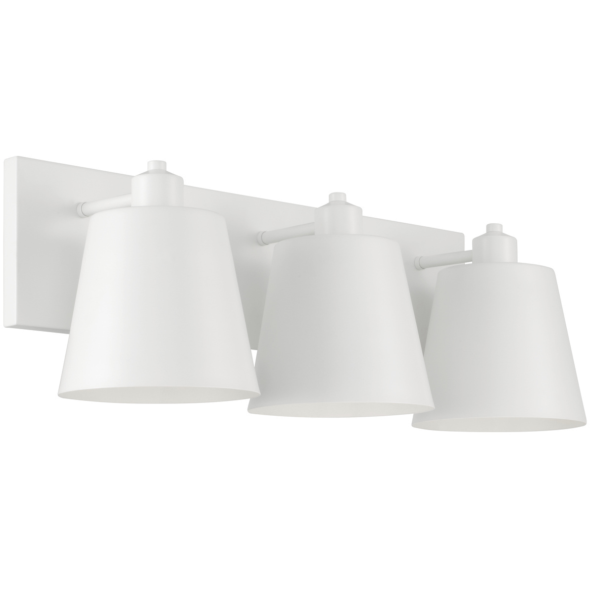 Alden 3 Light 24 inch Matte White Vanity Light Wall Light