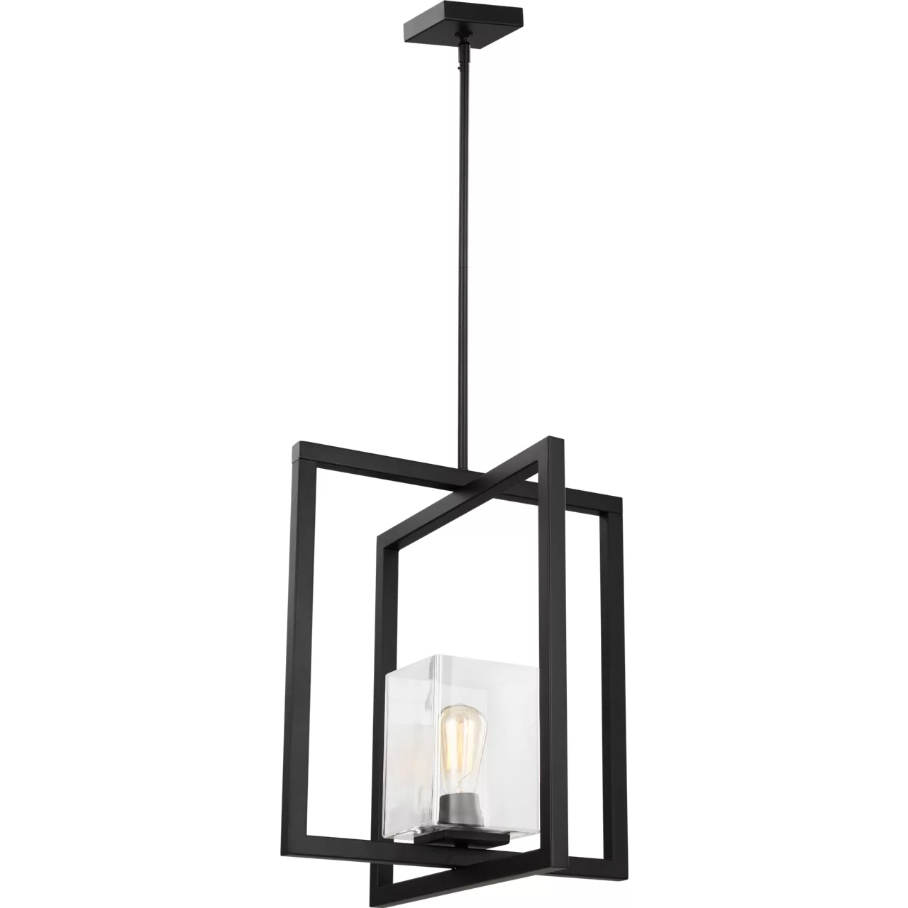 Mitte 1 Light 16.5 inch Midnight Black Pendant Ceiling Light