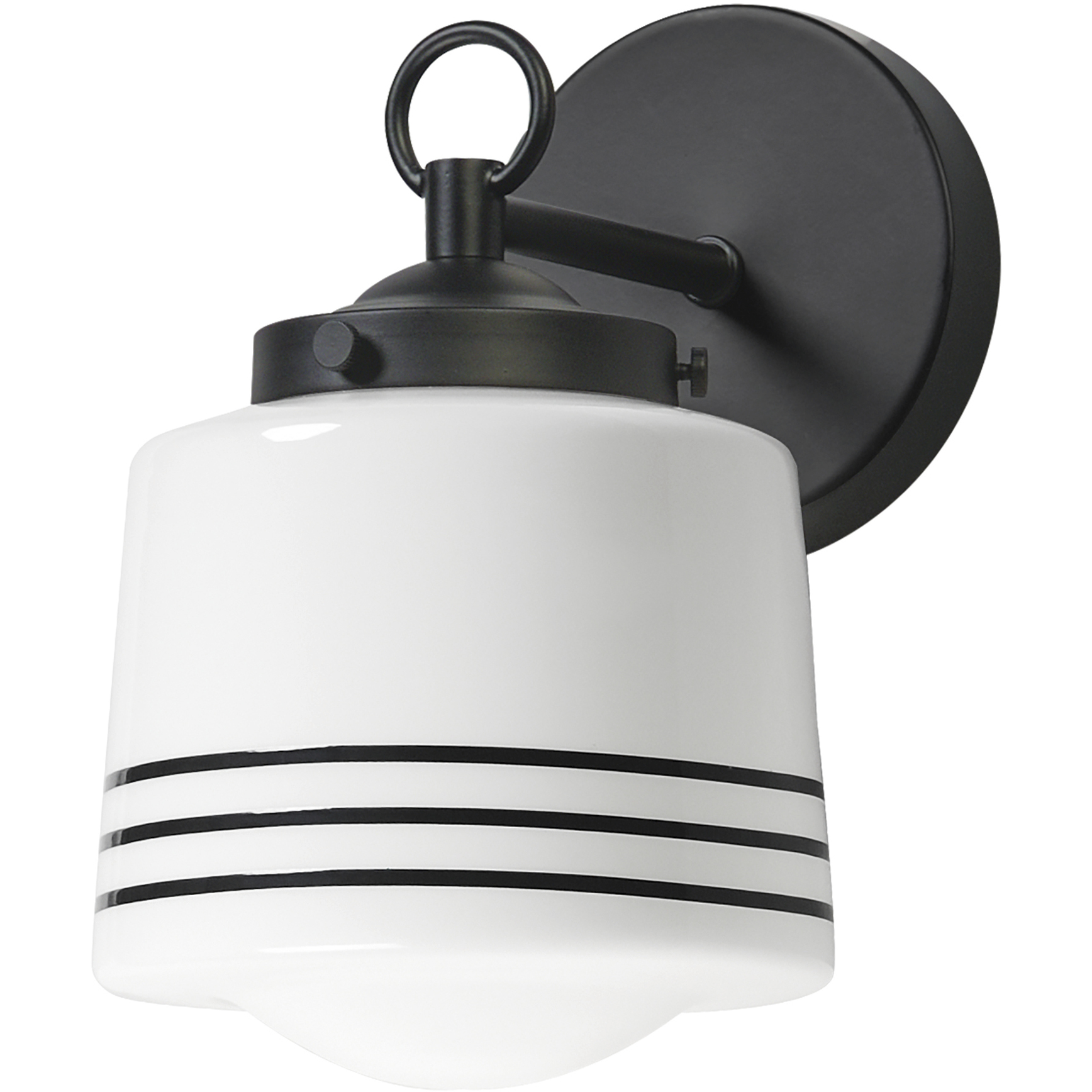 Eureka 1 Light 6 inch Black Wall Sconce Wall Light