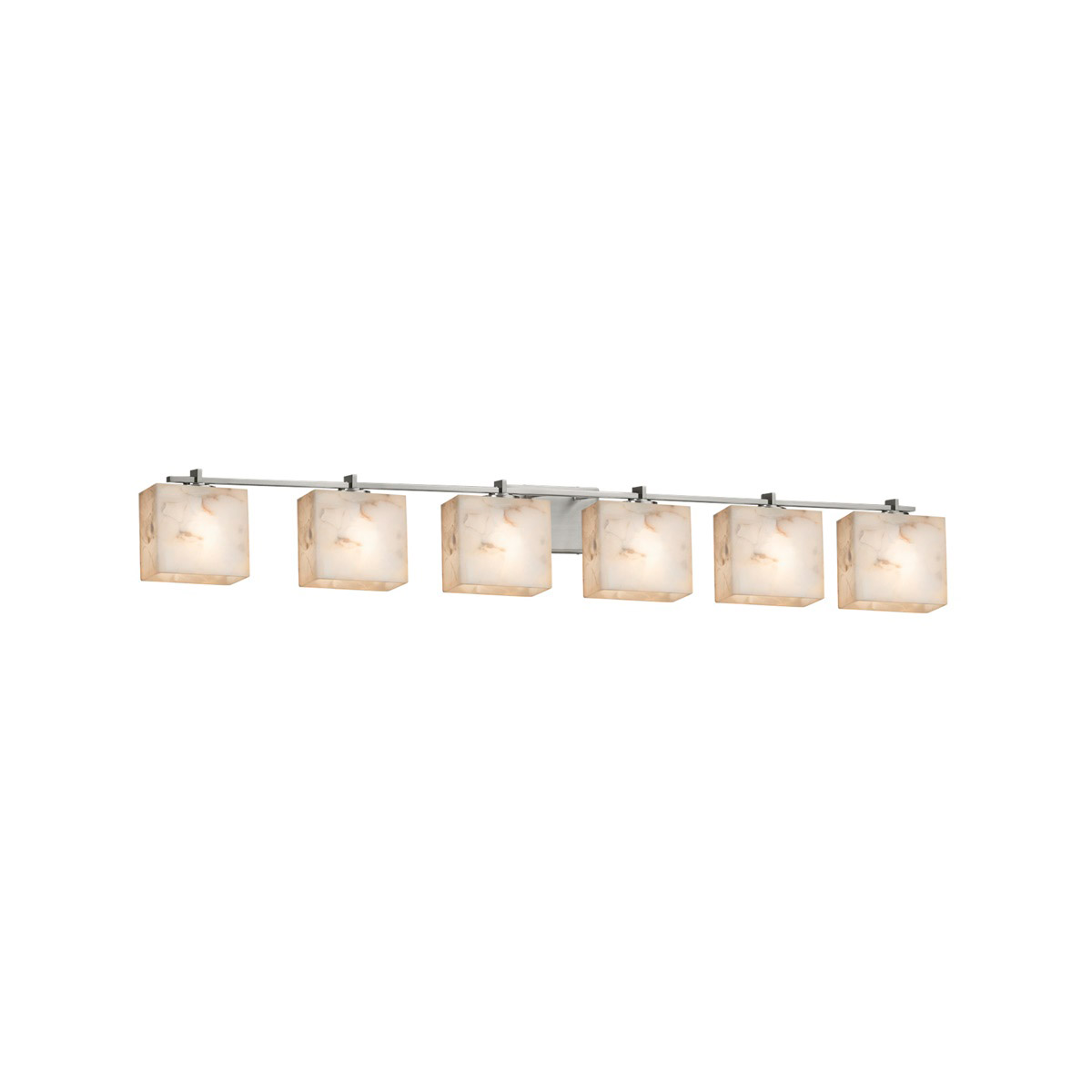 Alabaster Rocks LED 55.5 inch Brushed Nickel Bath Bar Wall Light in 4200 Lm LED, Rectangle, Rectangular