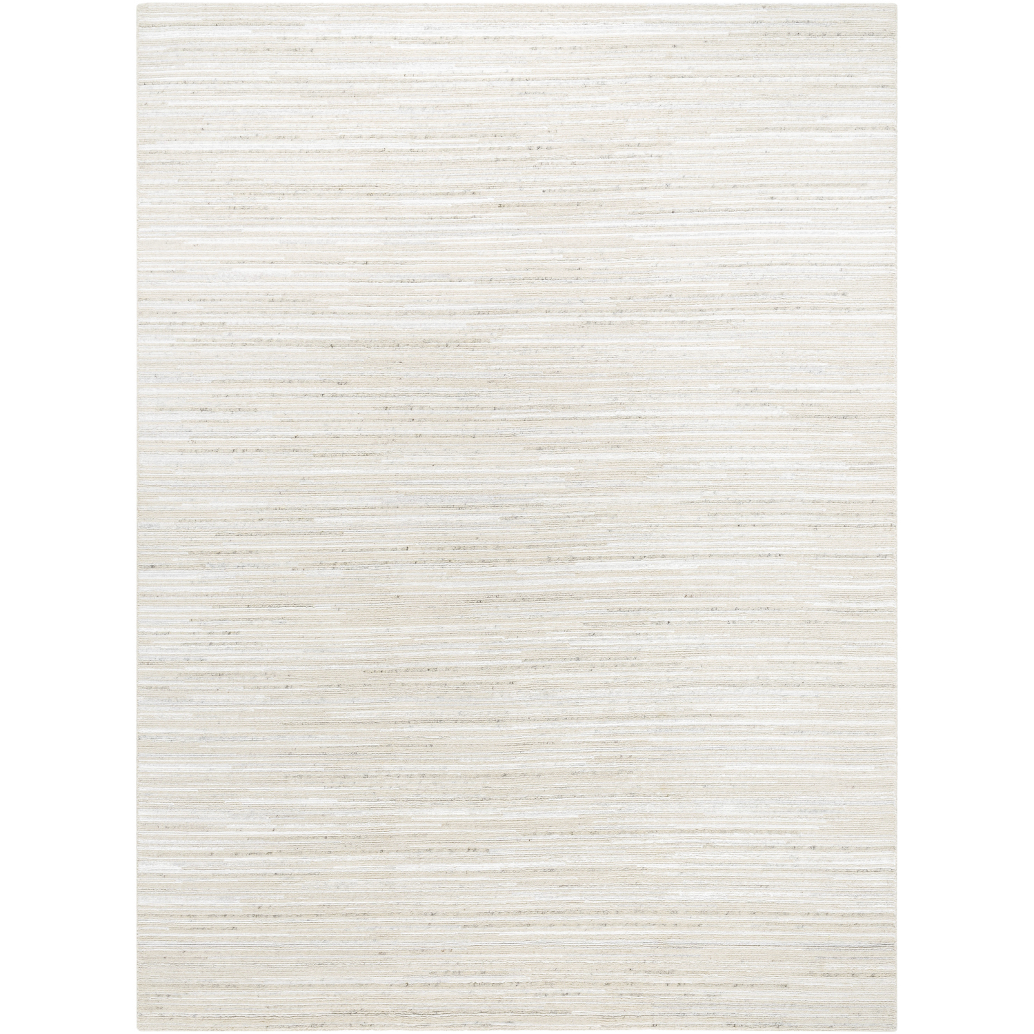 Enlightenment 156 X 108 inch Off-White / Light Silver / White Handmade Rug in 9 x 13