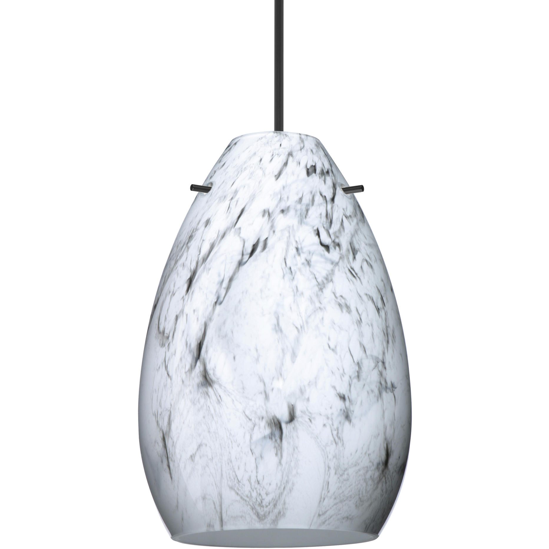 Pera 6 1 Light Black Cord Pendant Ceiling Light