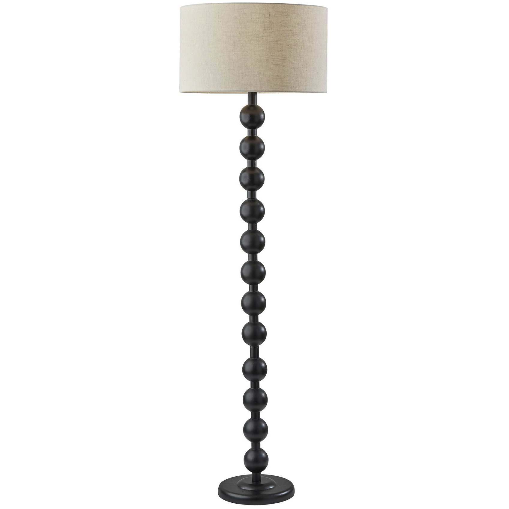 Black floor lamp with black shade 2025