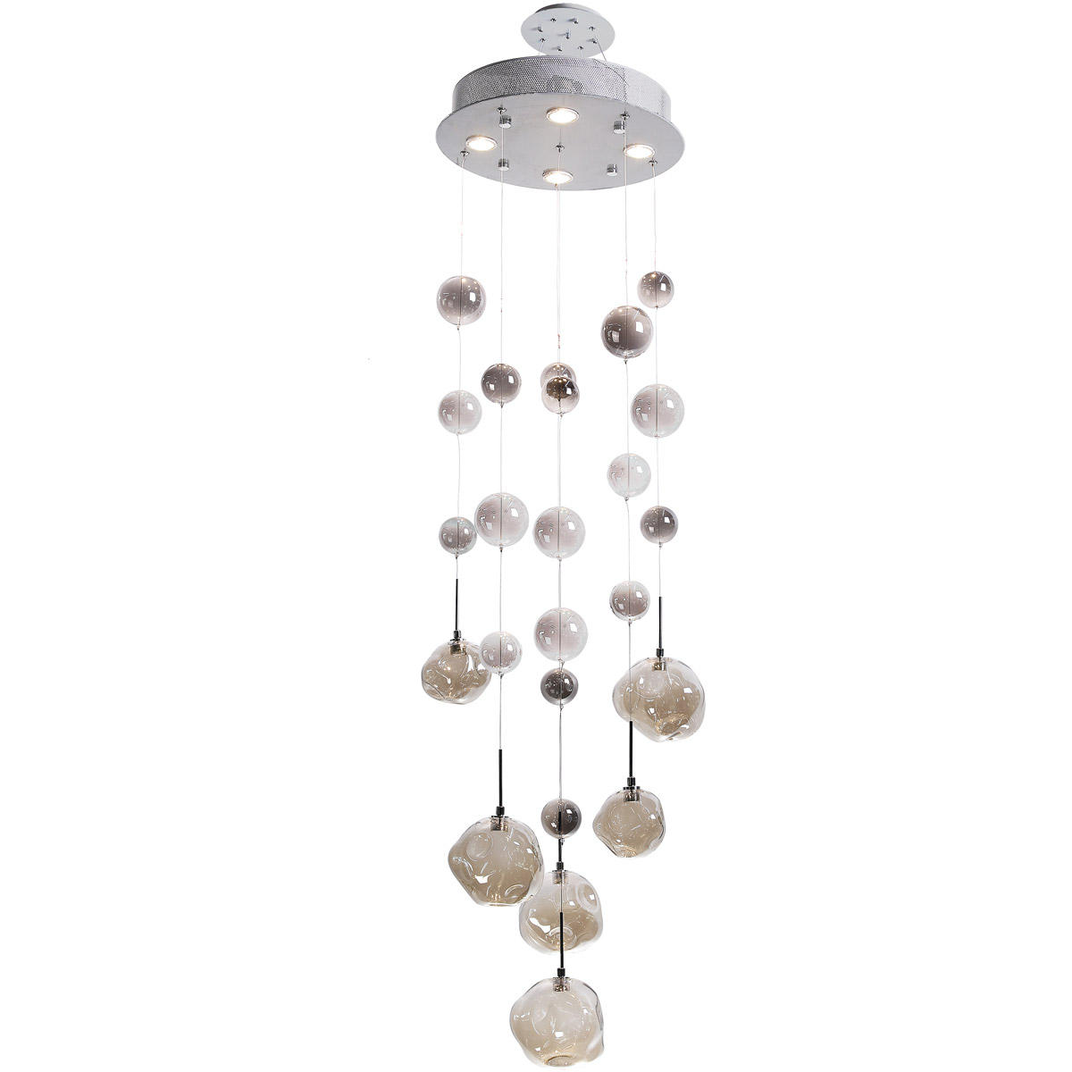 Sylas 4 Light 15.75 inch Polished Chrome Hanging Fixture Ceiling Light