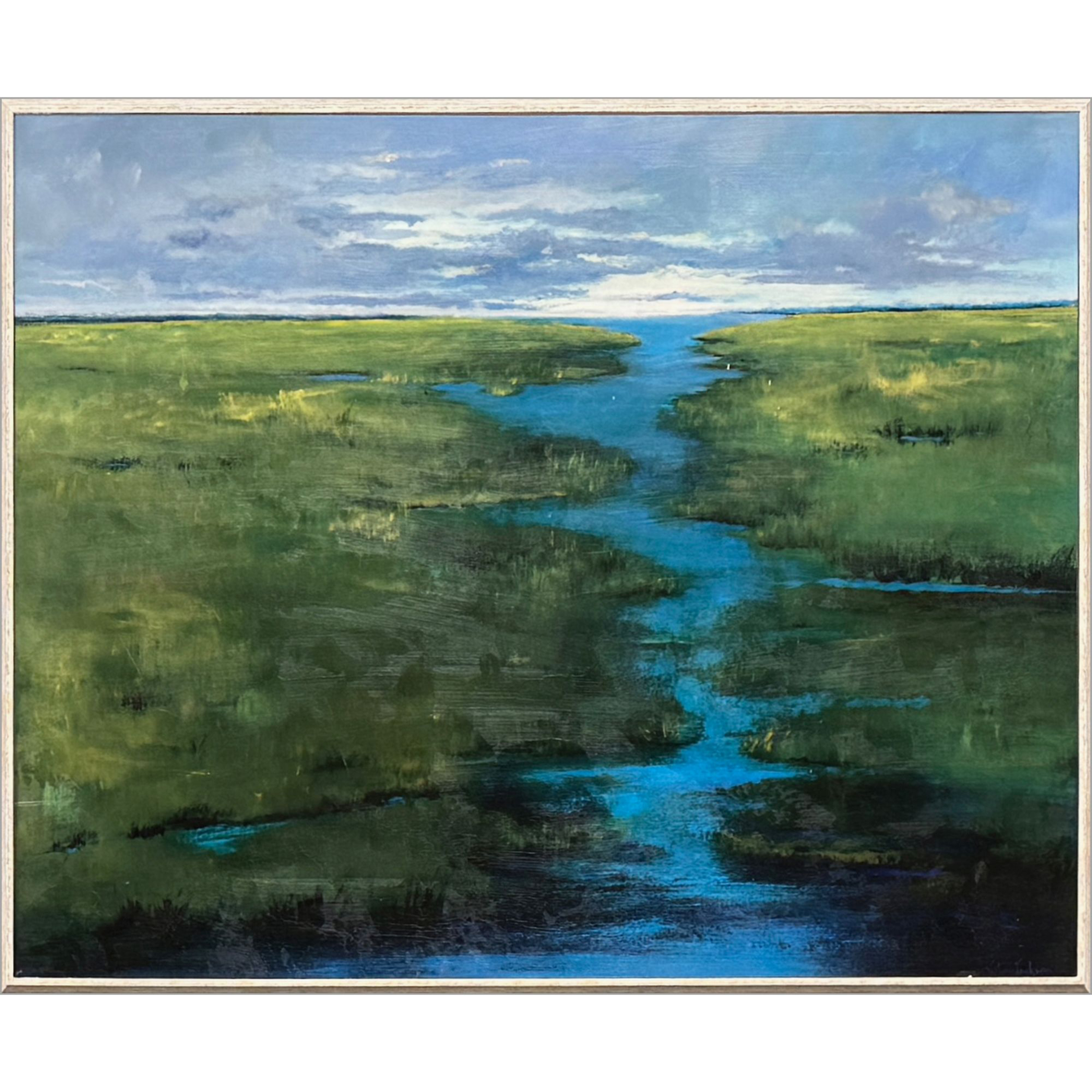Green Valley 33 X 27 inch Non-Glass Framed Art, Propac