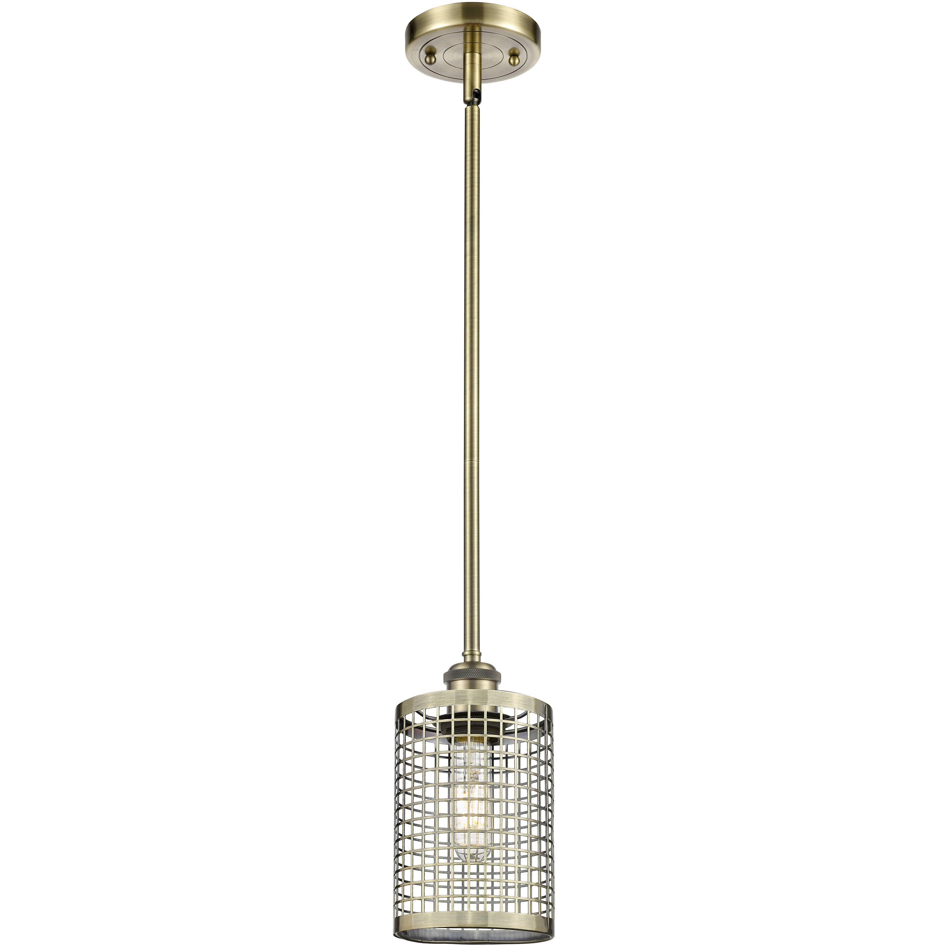 Nestbrook 1 Light 4.75 inch Antique Brass Pendant Ceiling Light