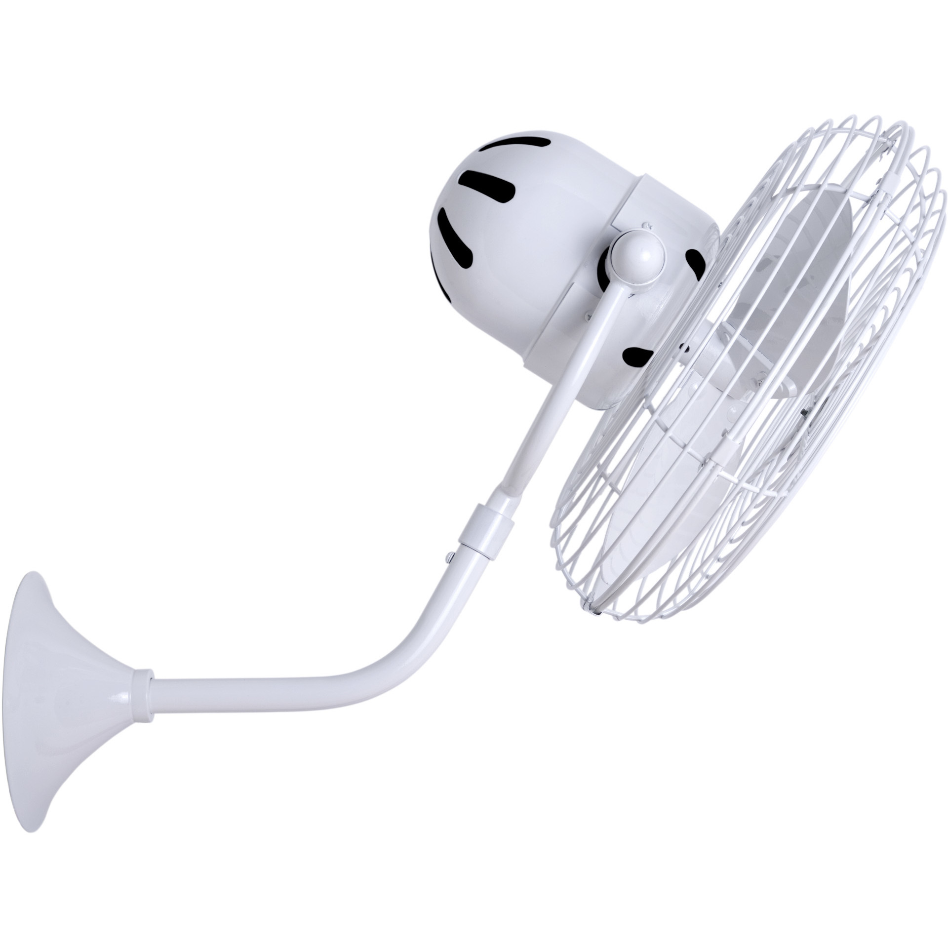 Matthews Gerbar Michelle Parede 20 inch Gloss White Directional Wall Fan