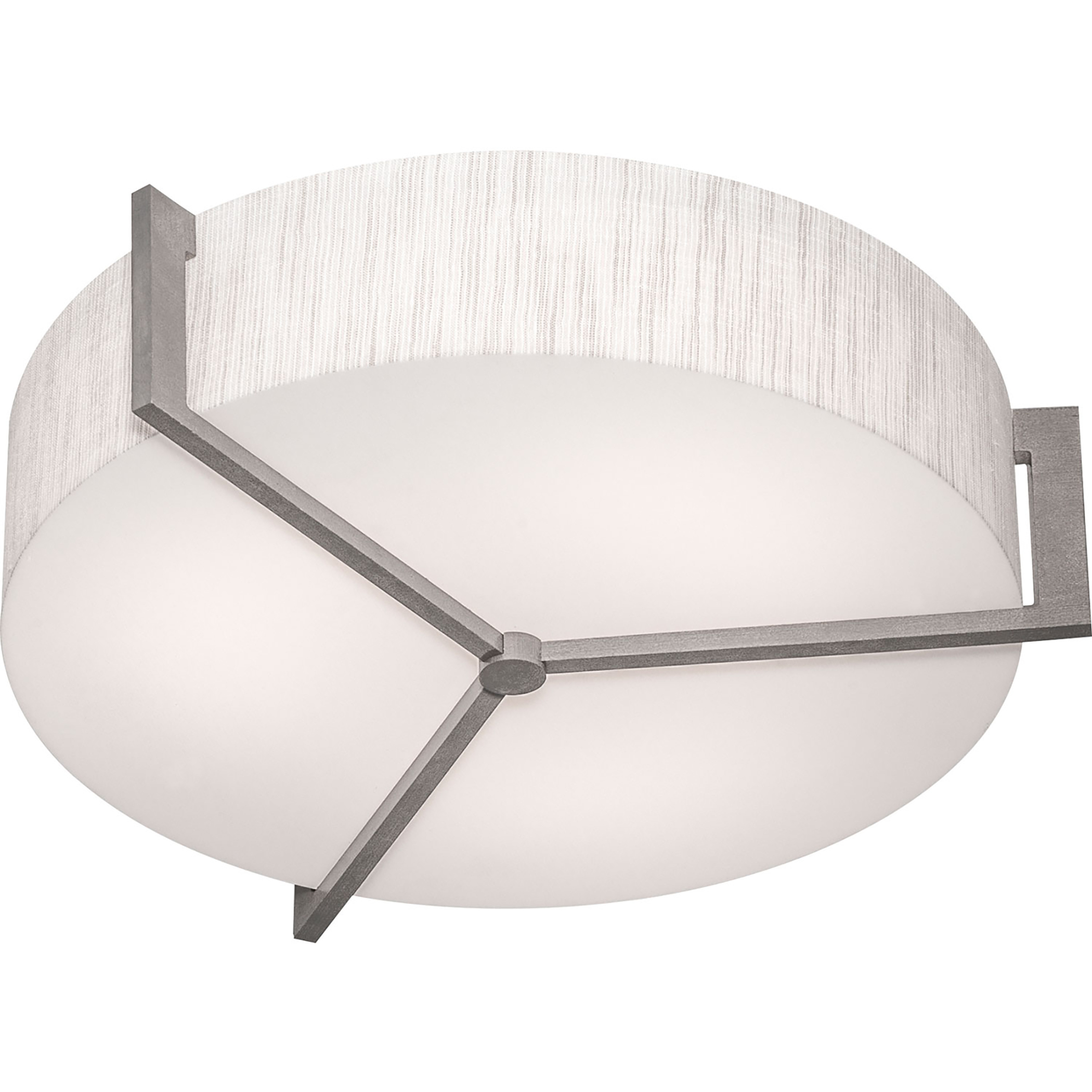 Apex 1 Light 17 inch Weathered Grey Flush Mount Ceiling Light in Jute