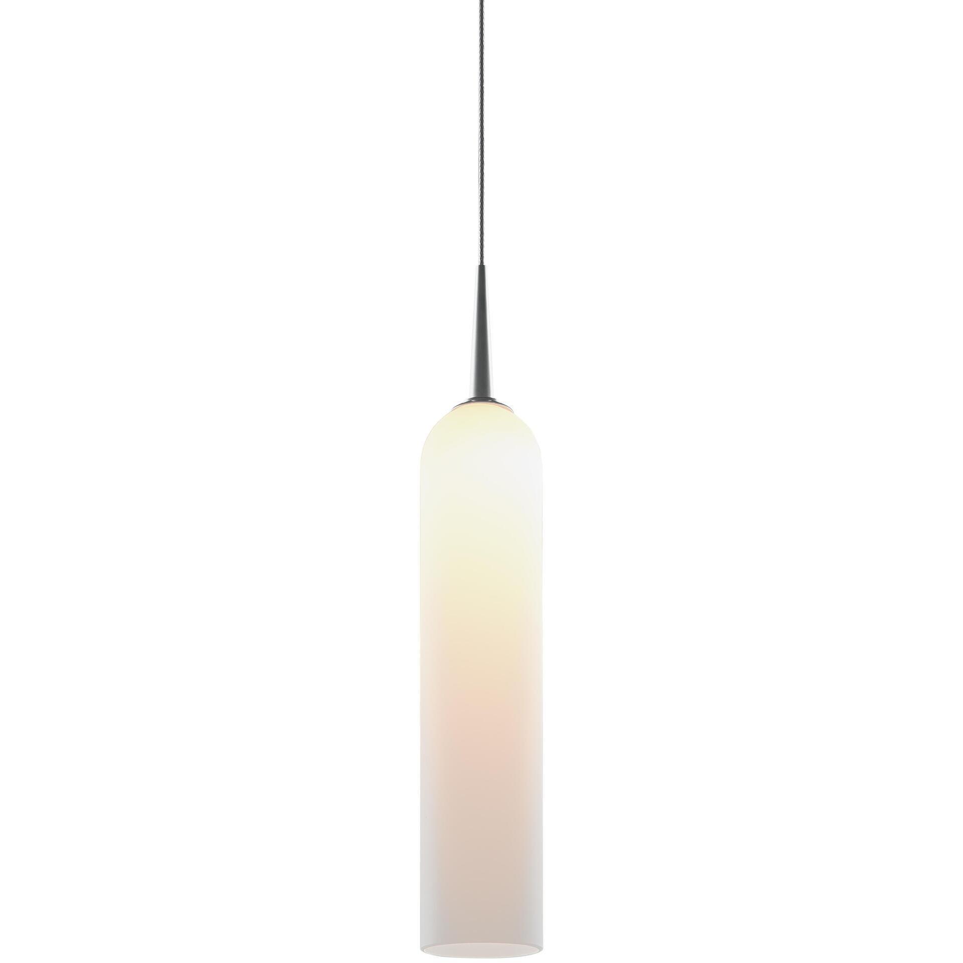 Candle LED 2 inch Matte Chrome Small Pendant Ceiling Light