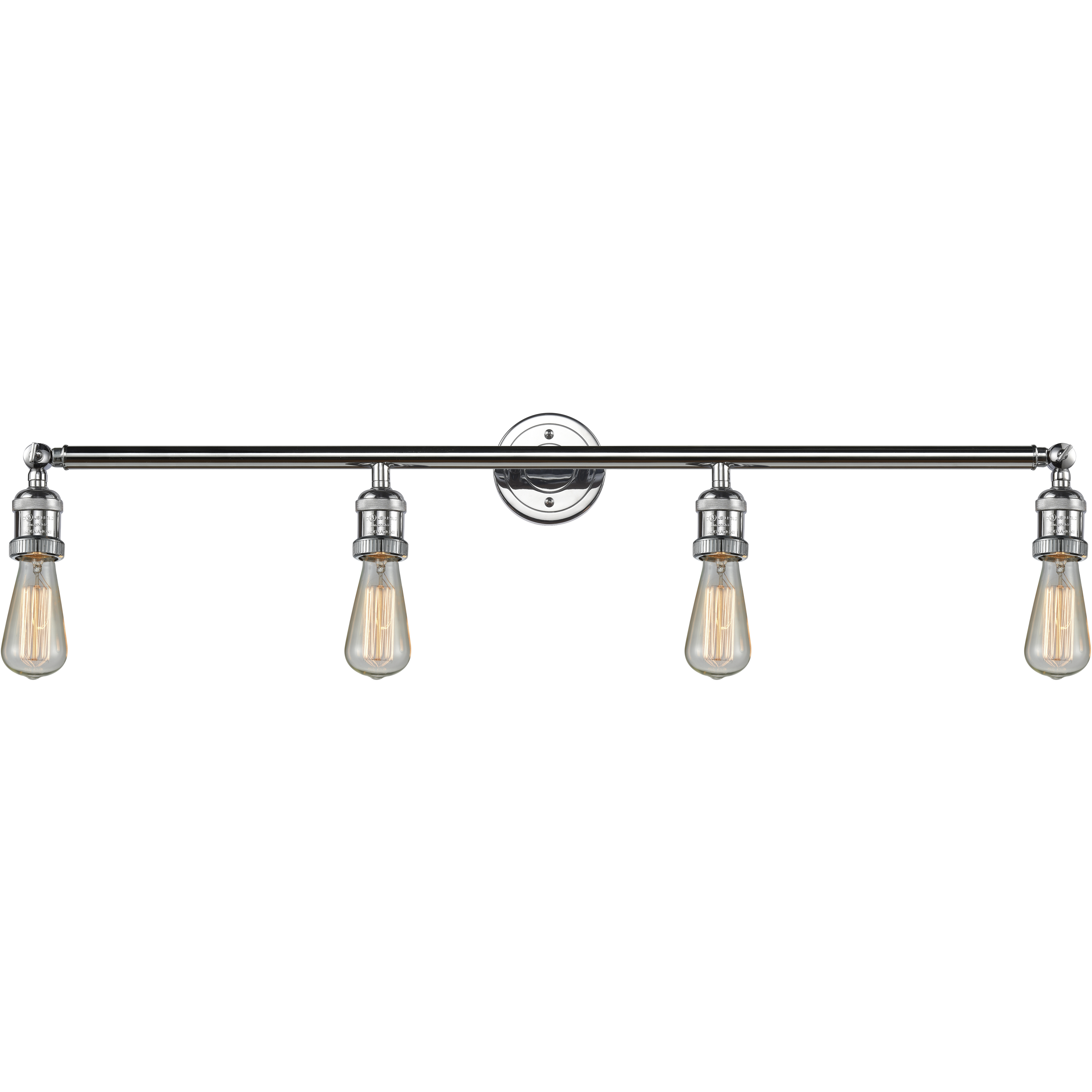 Franklin Restoration Bare Bulb LED 42 inch Polished Chrome Bath Vanity Light Wall Light