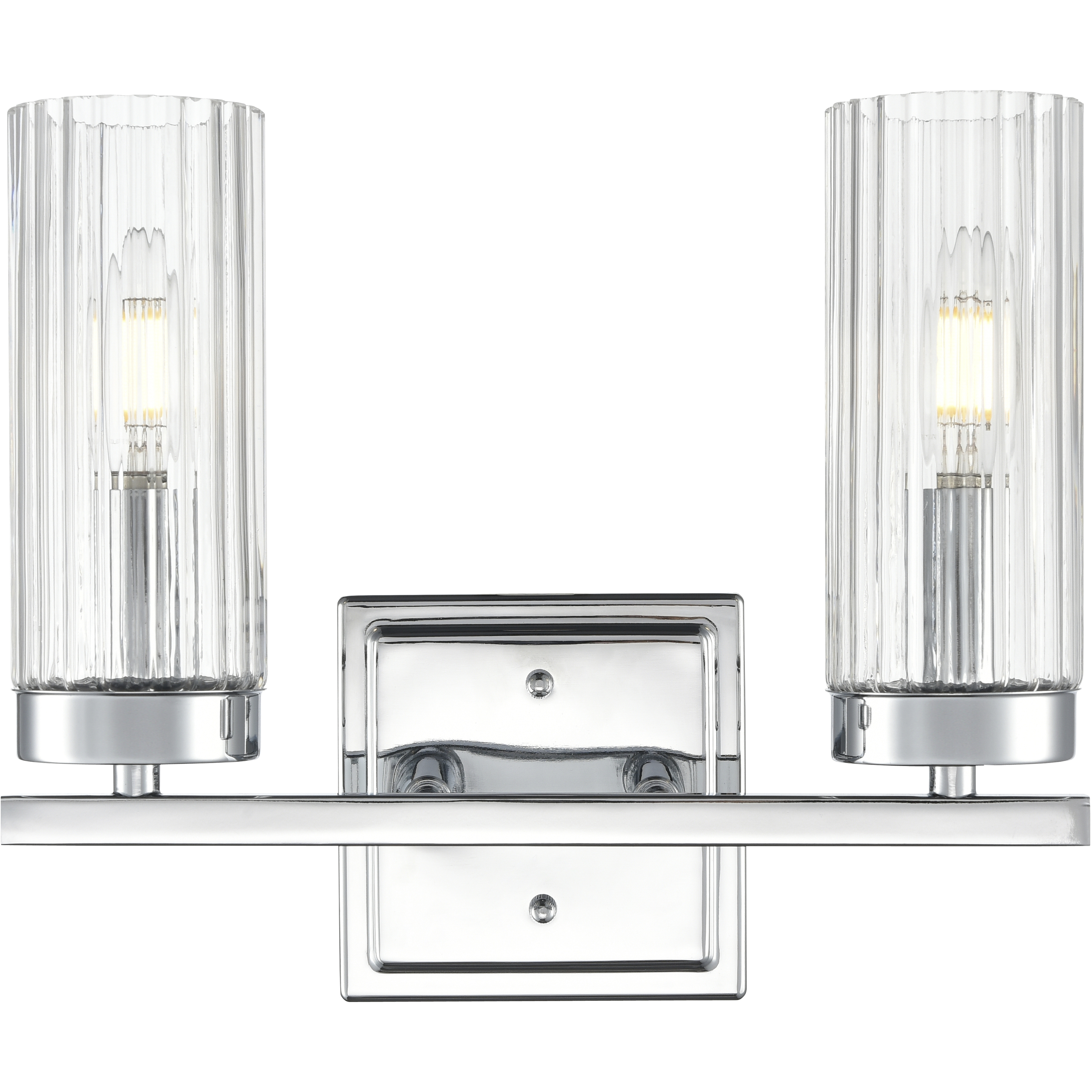 Iversen 2 Light 12.5 inch Polished Chrome Bathroom Vanity Light Wall Light