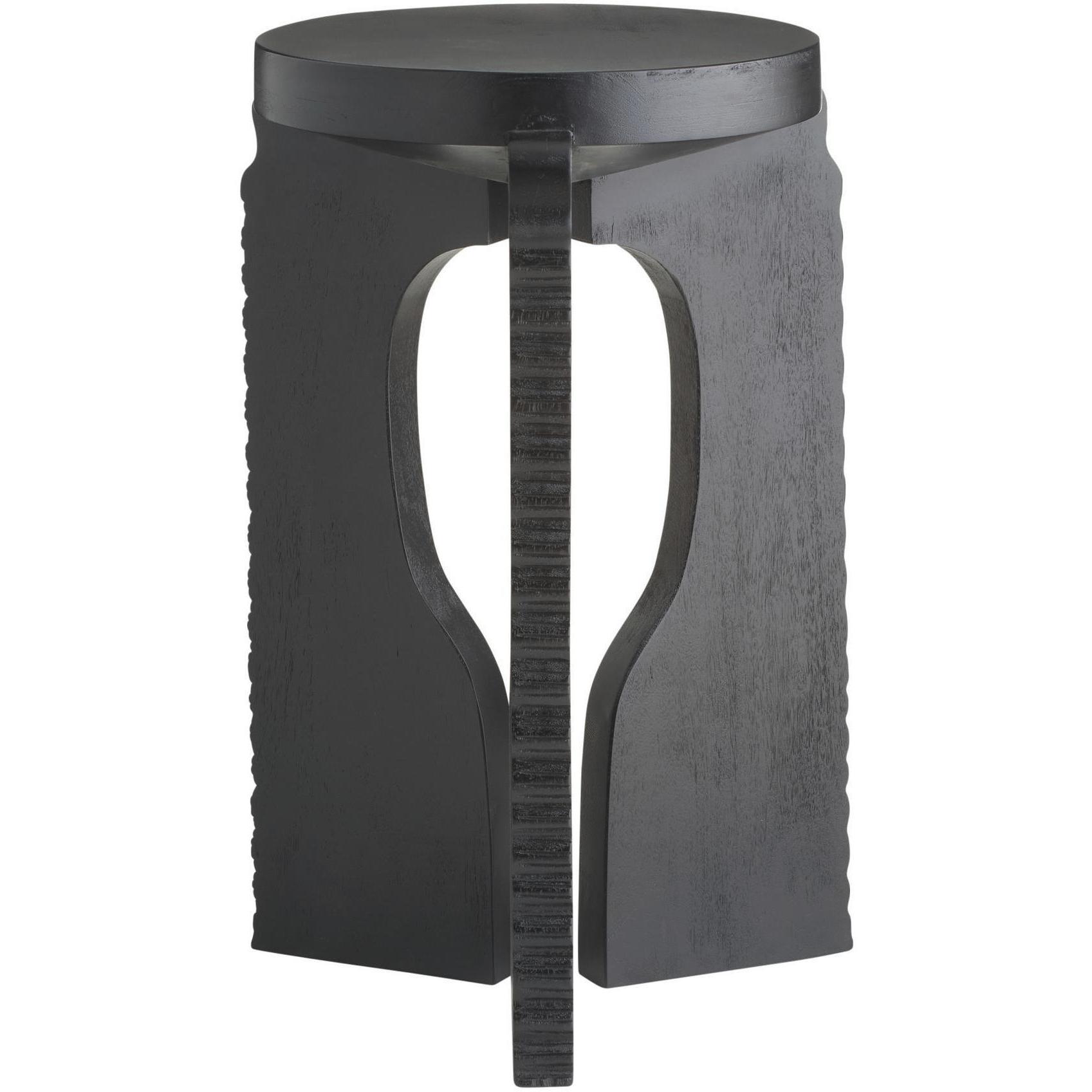 Knight 24 X 15.5 inch Ebony Accent Table