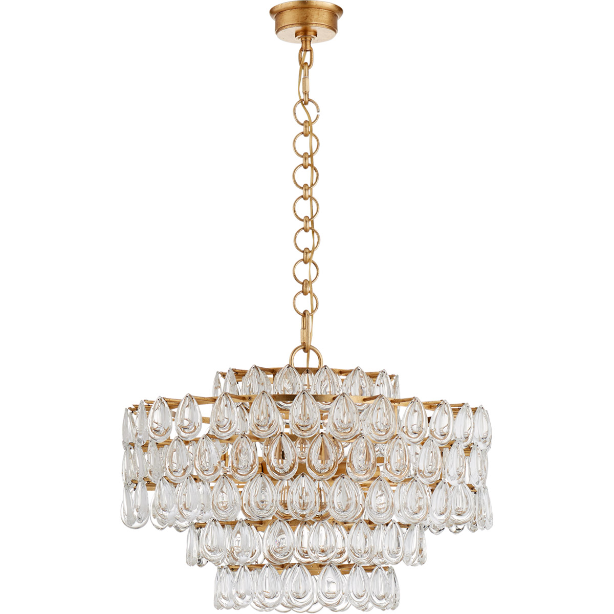 AERIN Liscia 12 Light 25 inch Gild Chandelier Ceiling Light, Medium