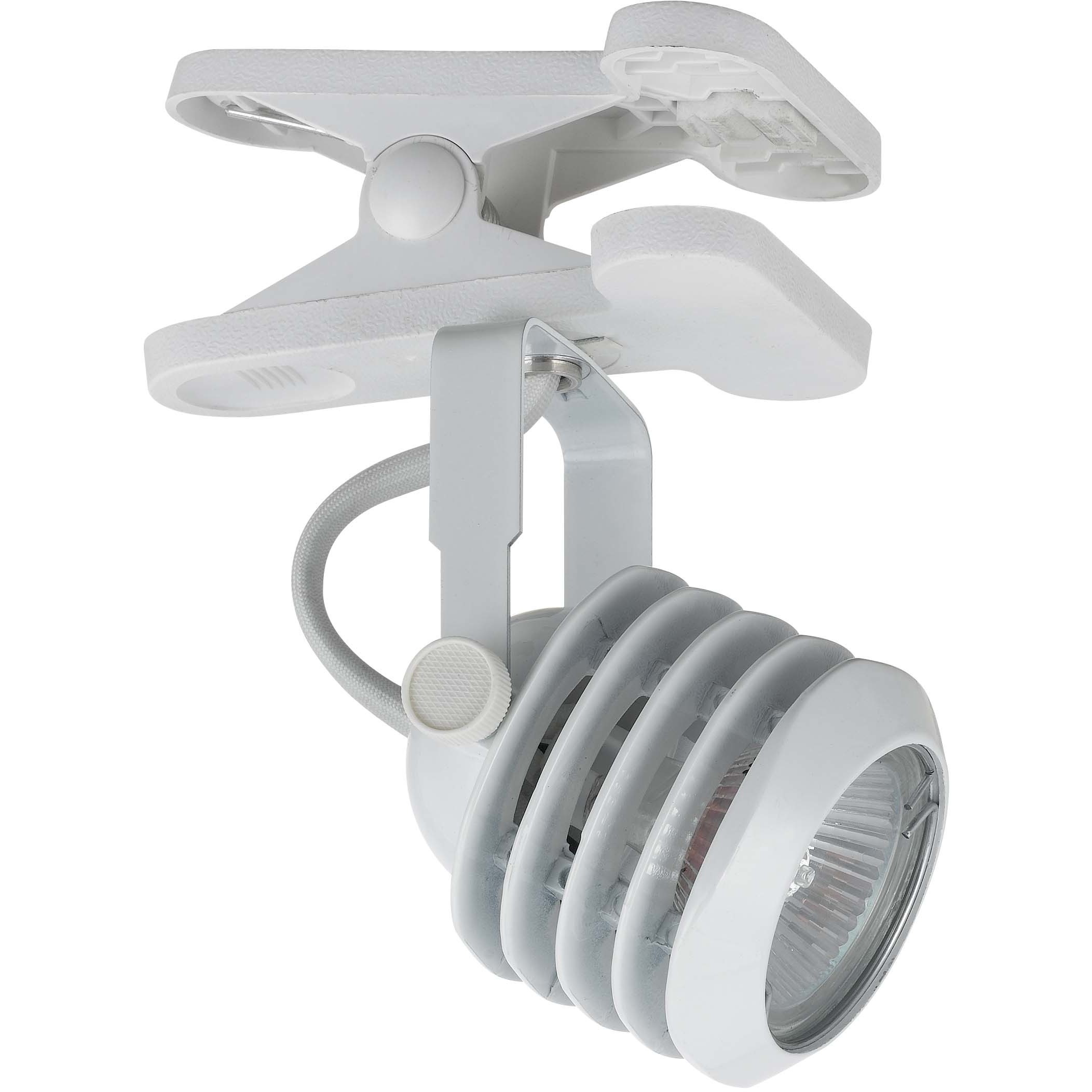 Signature 7 inch 50 watt White Clip On Lamp Portable Light