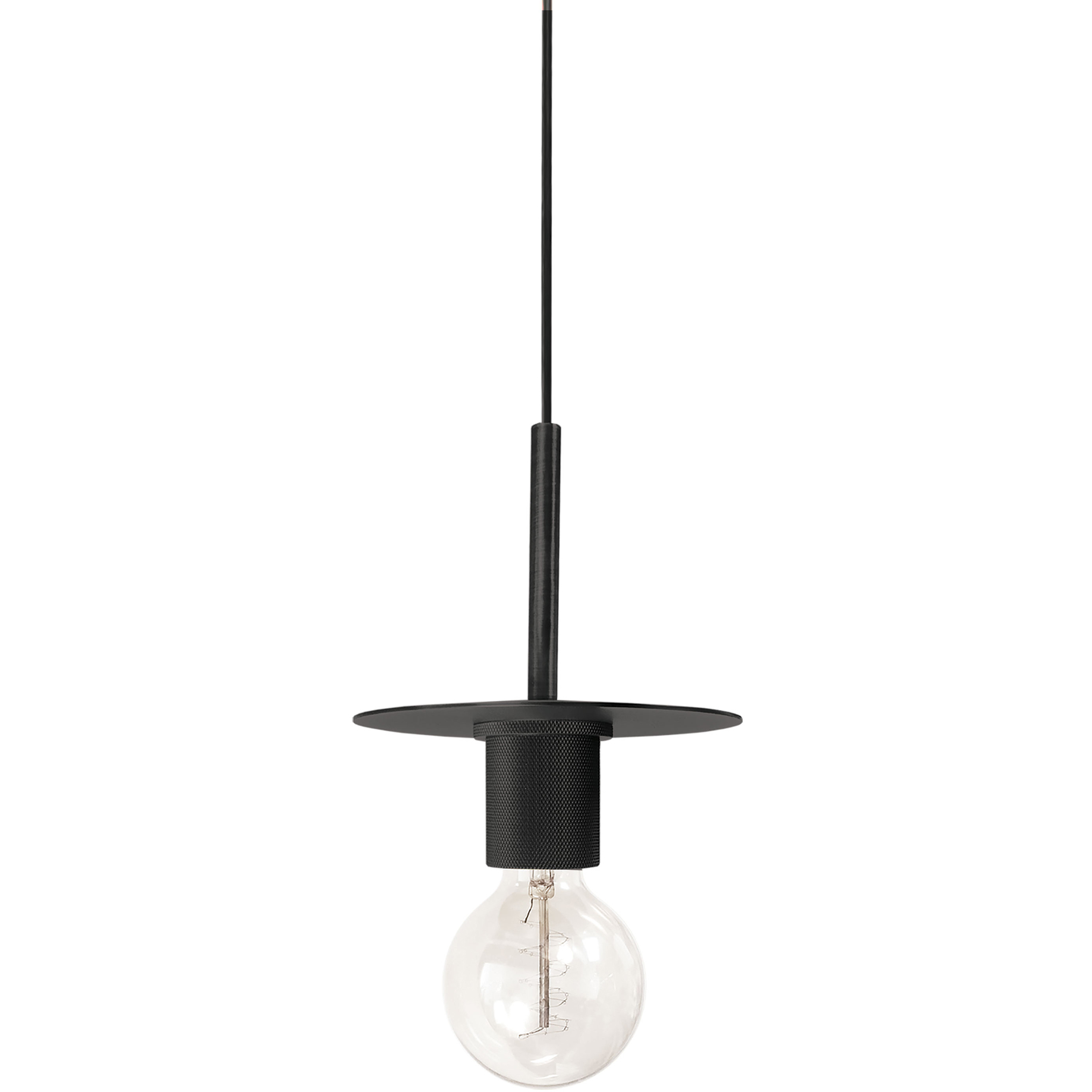 Roswell 1 Light 8 inch Matte Black Pendant Ceiling Light