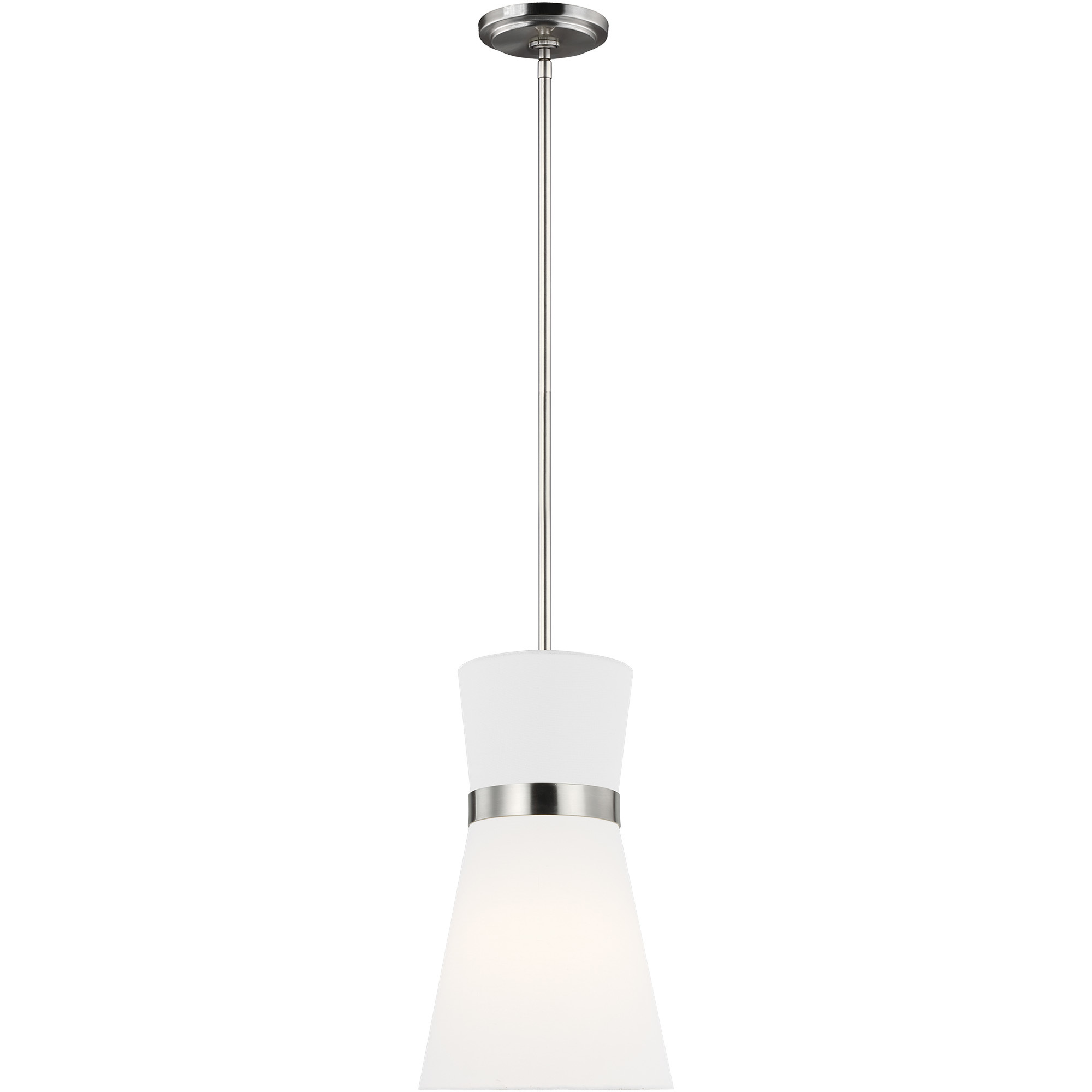 Clark 1 Light 9.75 inch Brushed Nickel Pendant Ceiling Light