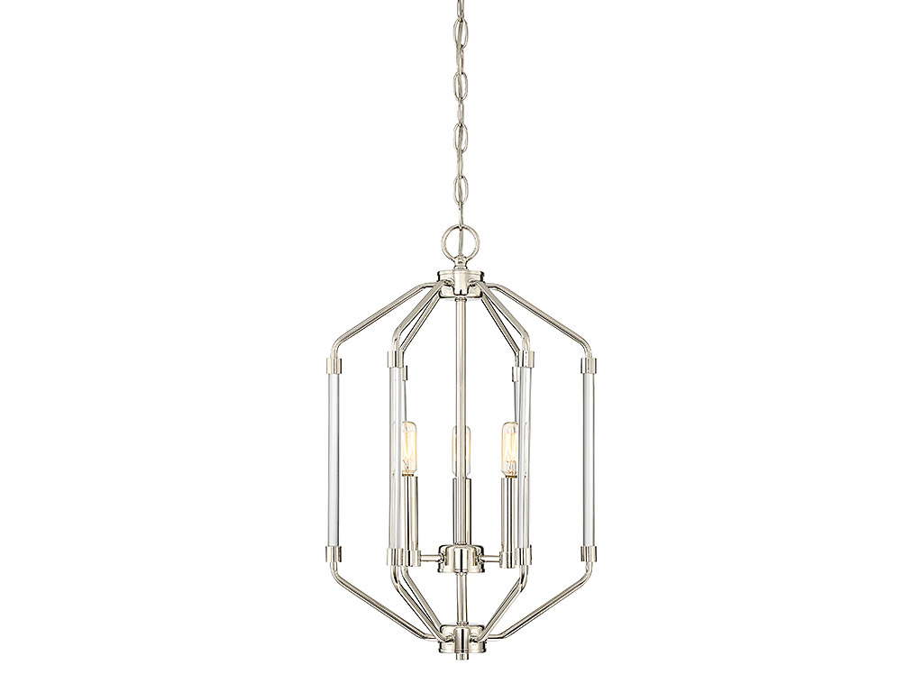 Reed 3 Light 14 inch Polished Nickel Foyer Ceiling Light