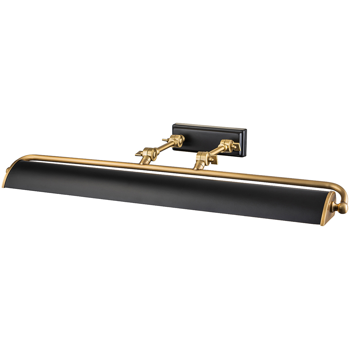 Winchfield 160 watt 27.5 inch Aged Brass and Matte Black Picture Light Wall Light