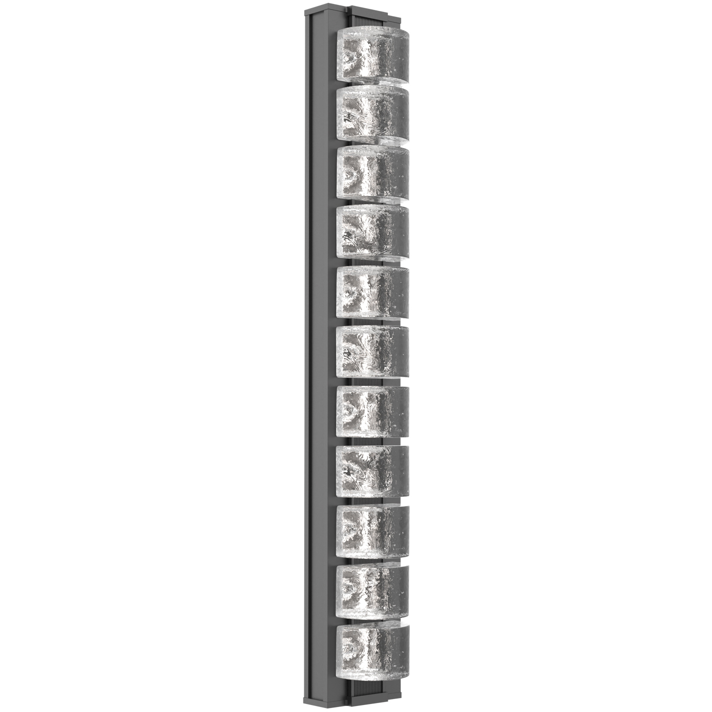 Tessera LED 38 inch Argento Grey Outdoor Sconce in 3000K LED, Orb Cast, Large