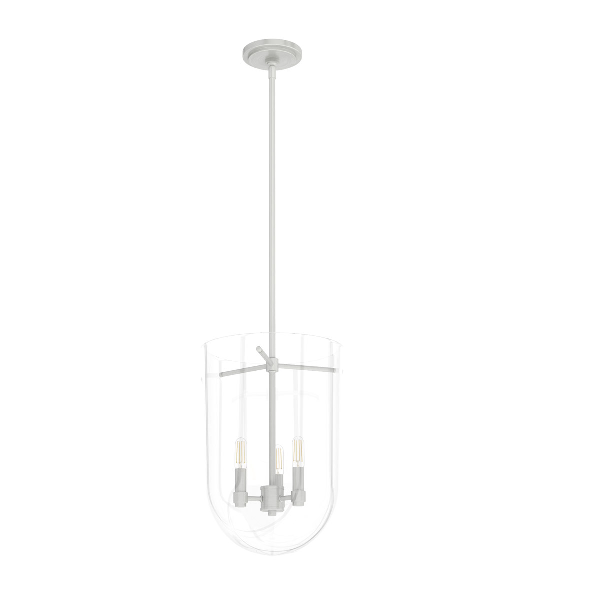 Sacha 3 Light 11 inch Brushed Nickel Pendant Ceiling Light