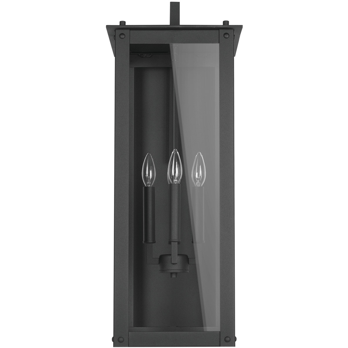Hunt 4 Light 29 inch Black Outdoor Wall Mount in Incandescent