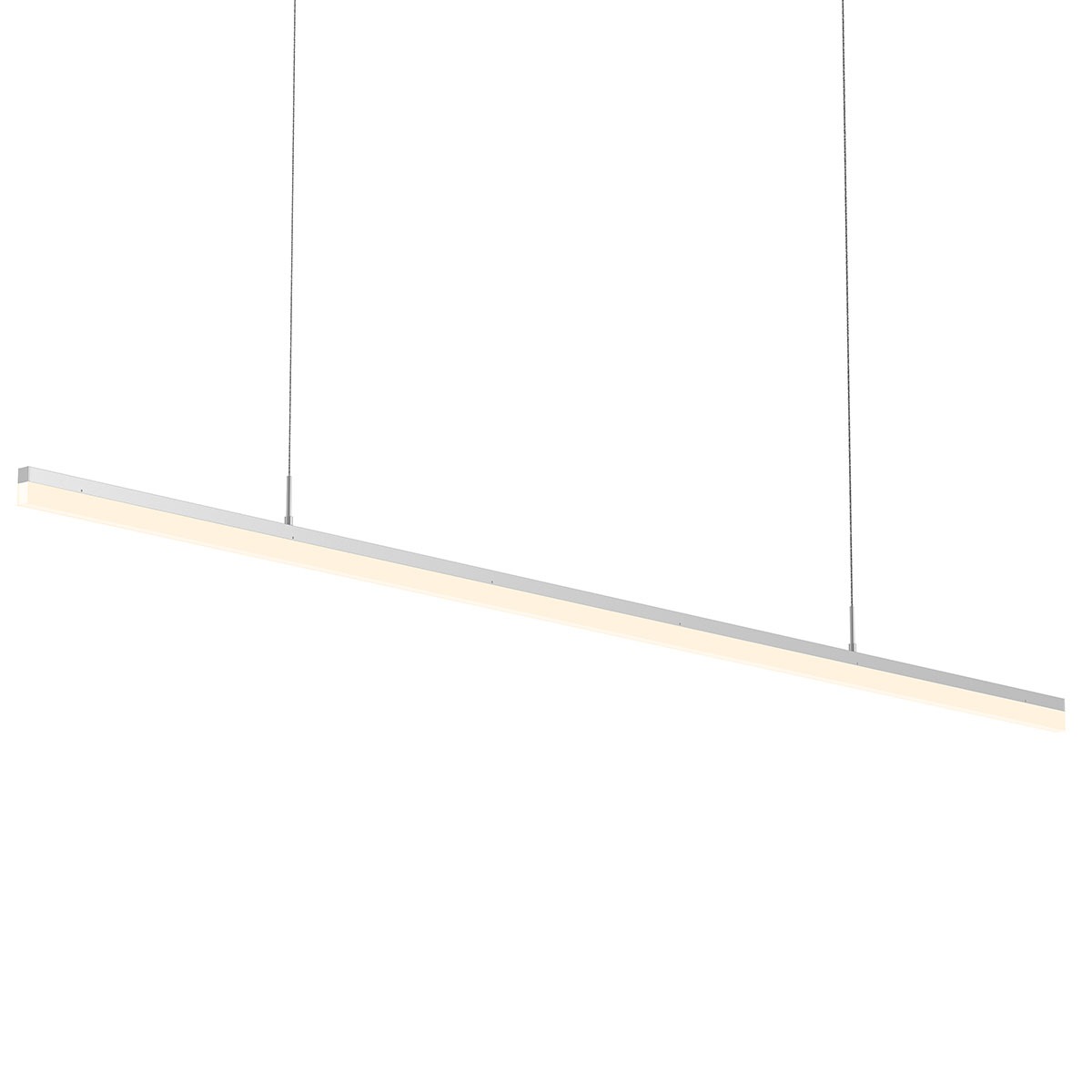 Stiletto LED 71.5 inch Bright Satin Aluminum Pendant Ceiling Light in Standard Suspension
