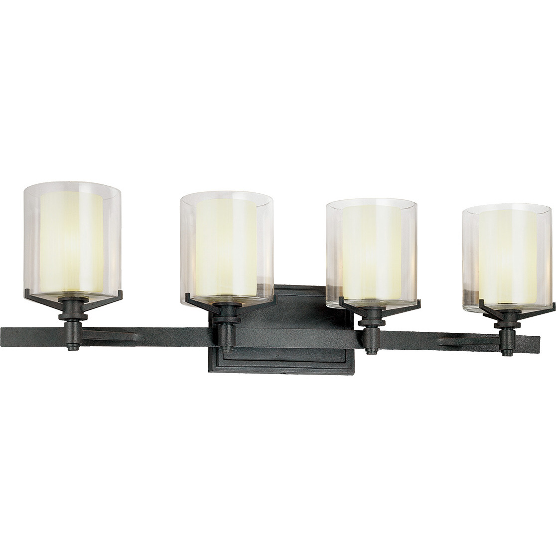 Arcadia 4 Light 29.5 inch French Iron Bath and Vanity Wall Light